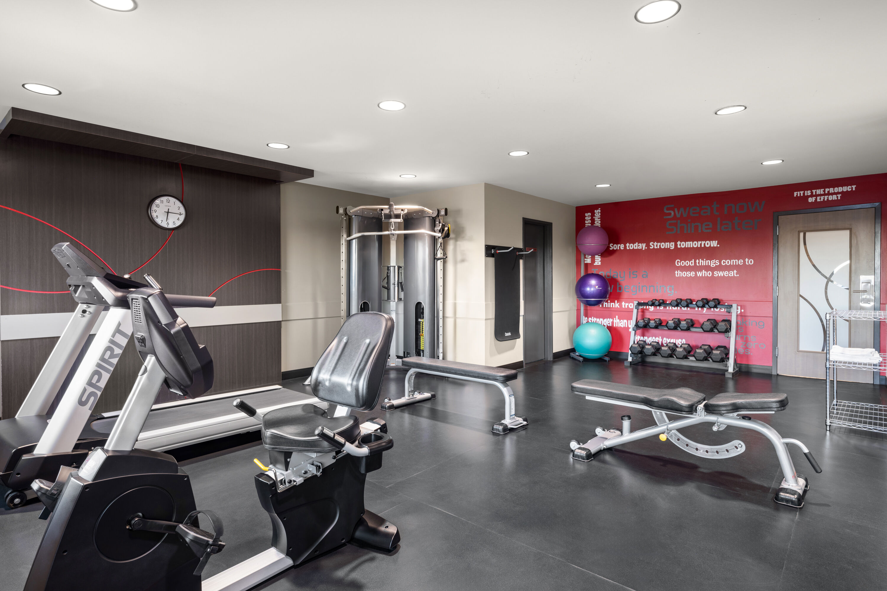 Fitness room at Ramada by Wyndham Saskatoon in Saskatoon, Saskatchewan