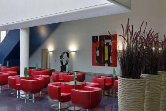 Ramada Plaza Basel Conference Center hotel lobby in Basel, Other than US/Canada