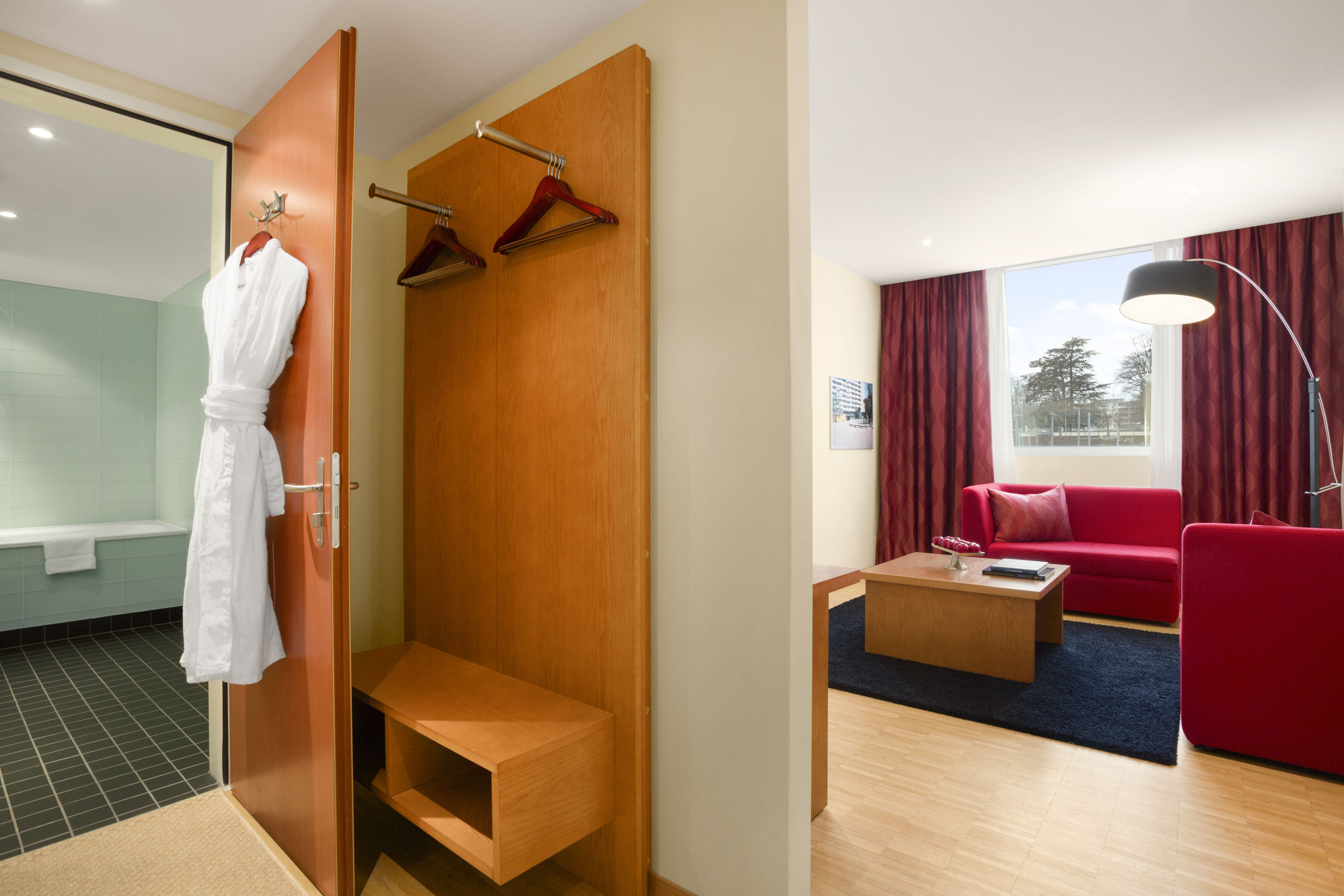 Guest room at the Ramada Encore by Wyndham Geneva in Geneve, Other than US/Canada