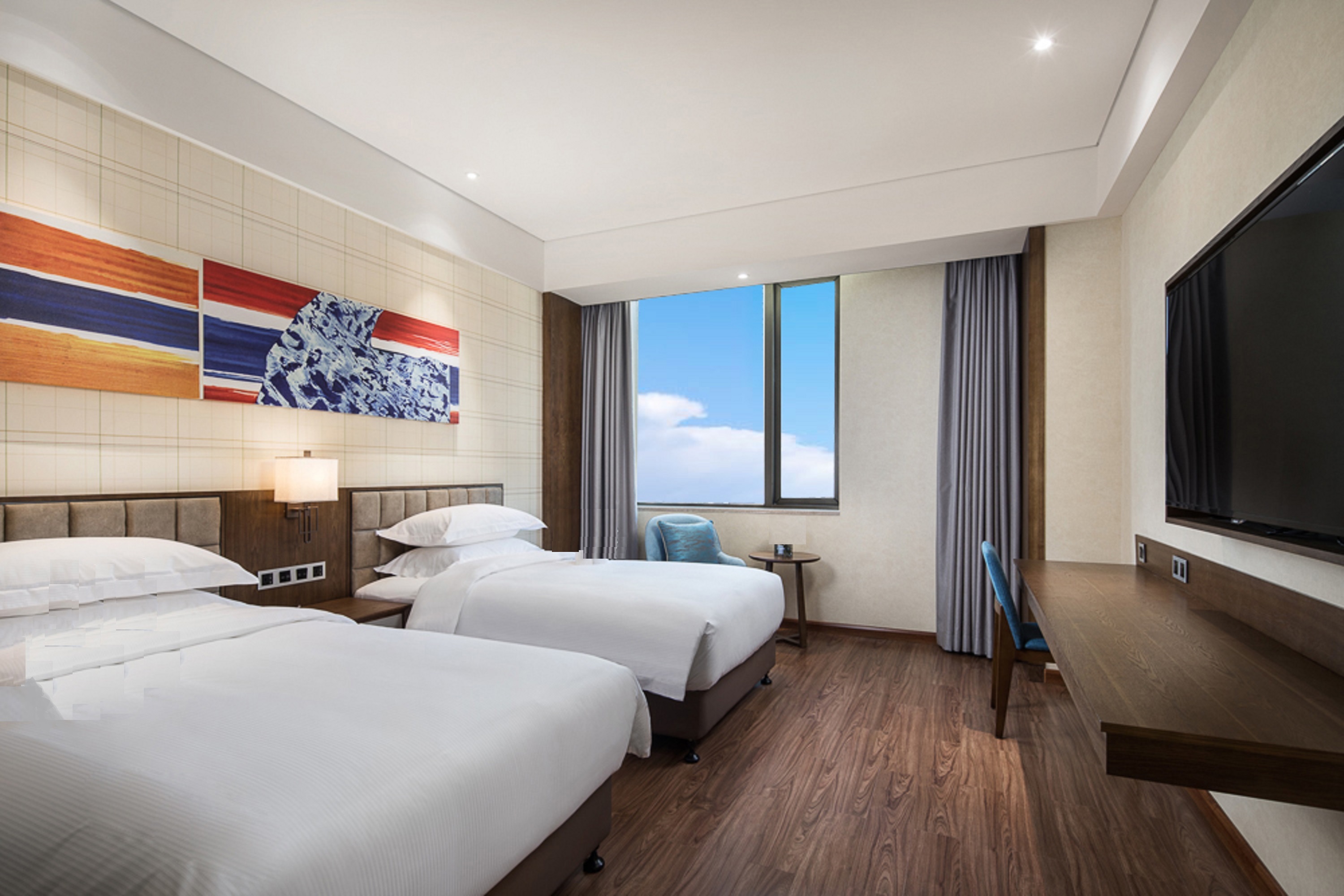 Guest room at the Ramada by Wyndham Baoji Jintai in Baoji, Other than US/Canada