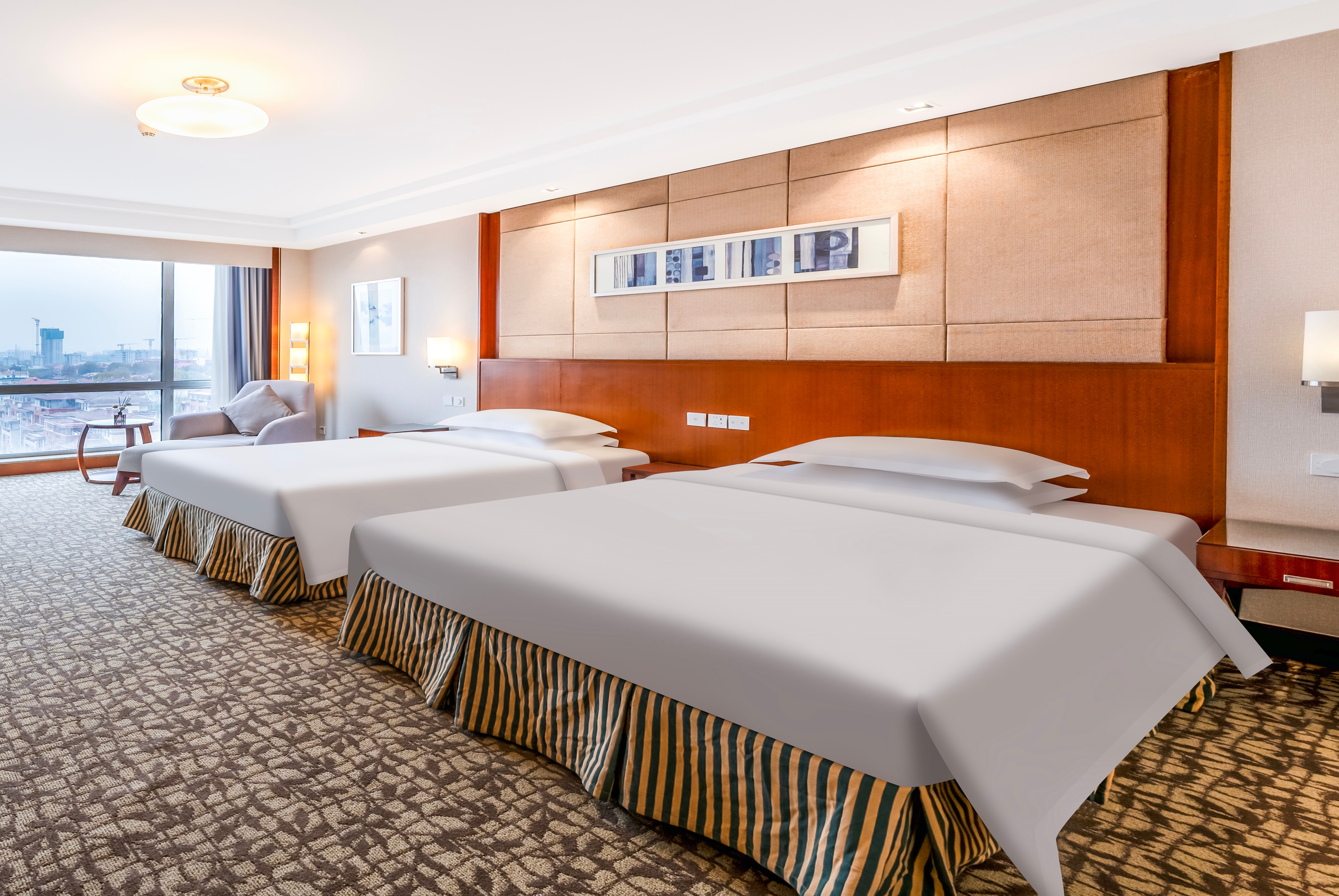 Guest room at the Ramada by Wyndham Beijing North in Beijing, Other than US/Canada