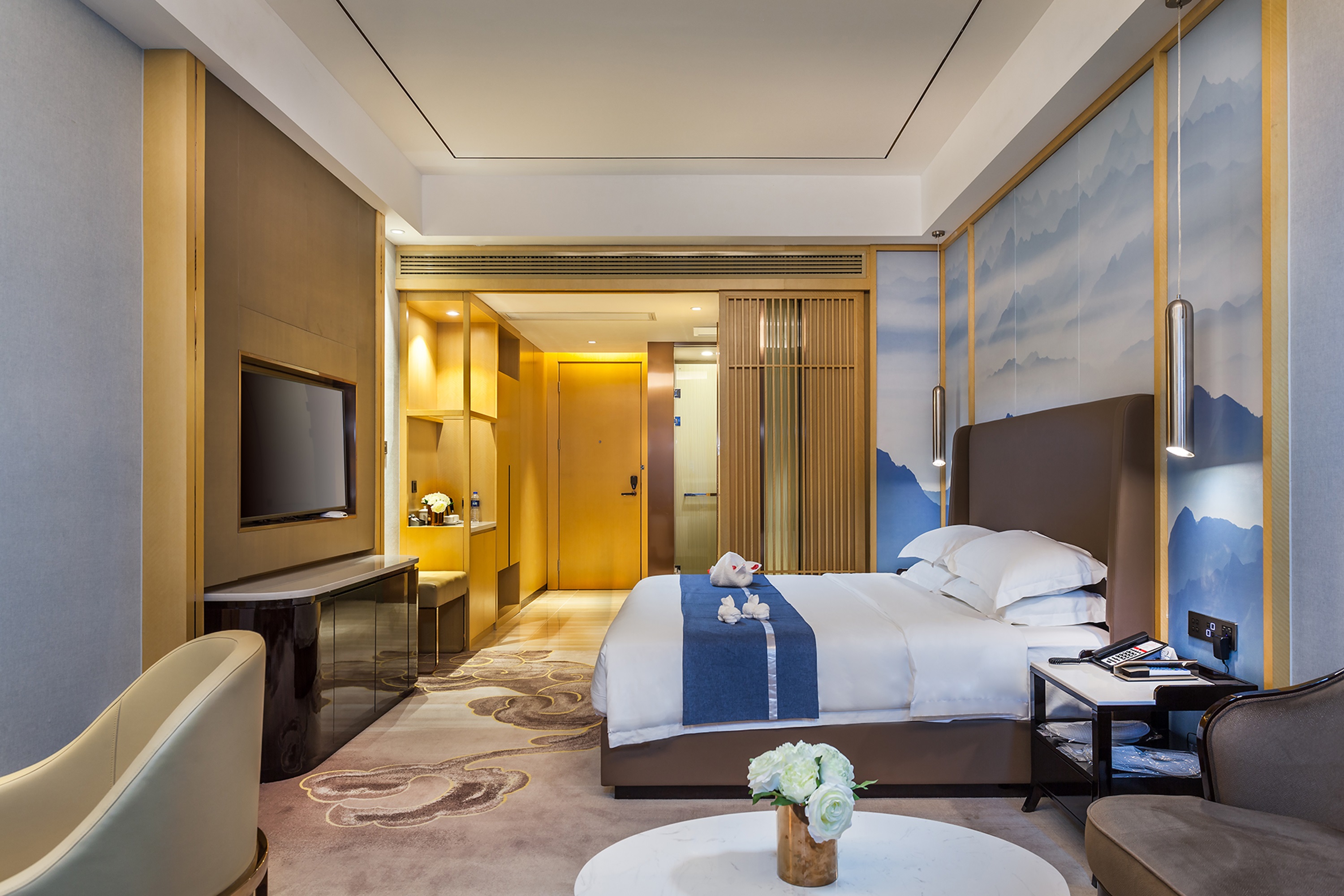 Guest room at the Ramada by Wyndham Changsha South Bus Station in Changsha, Other than US/Canada