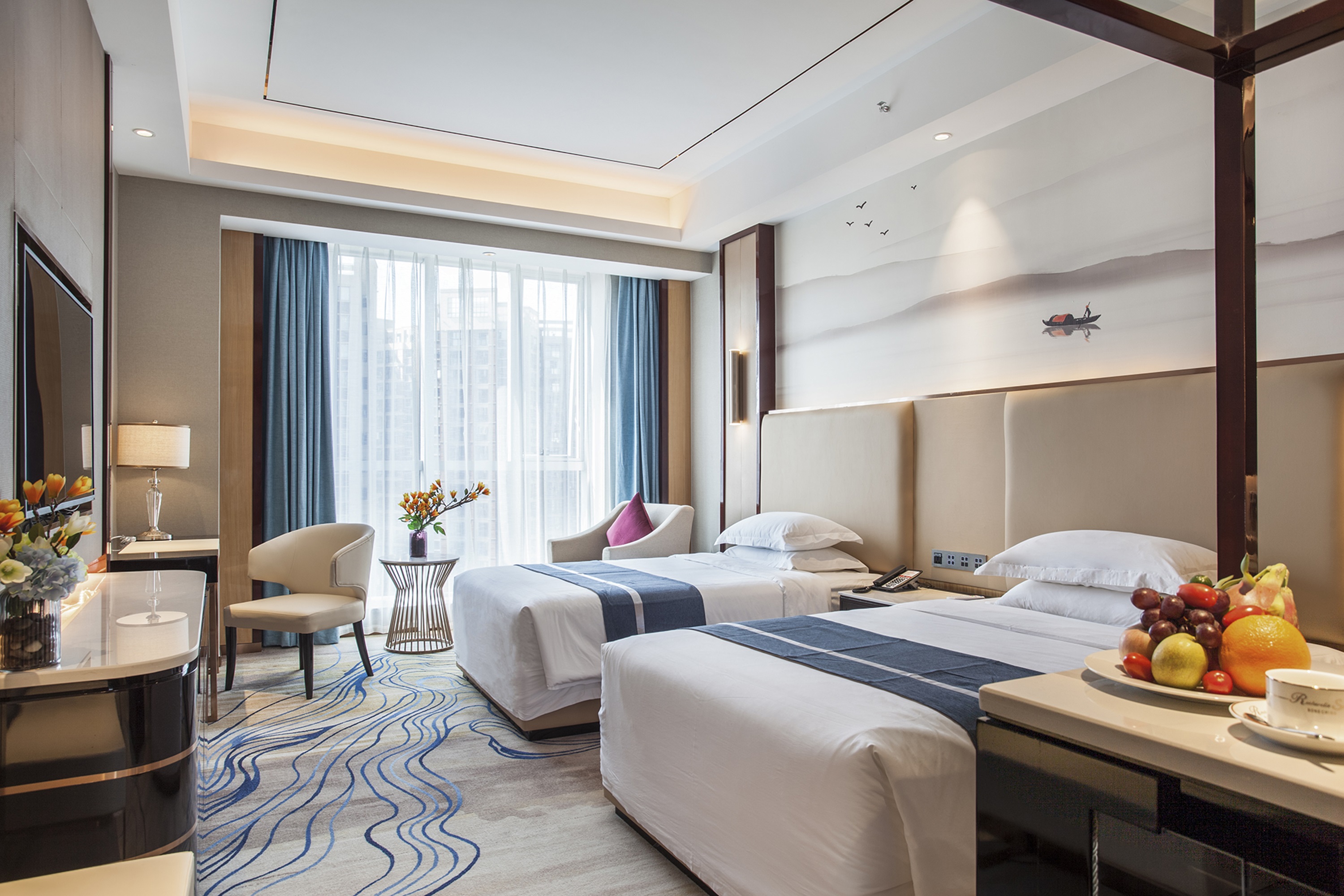 Guest room at the Ramada by Wyndham Changsha South Bus Station in Changsha, Other than US/Canada