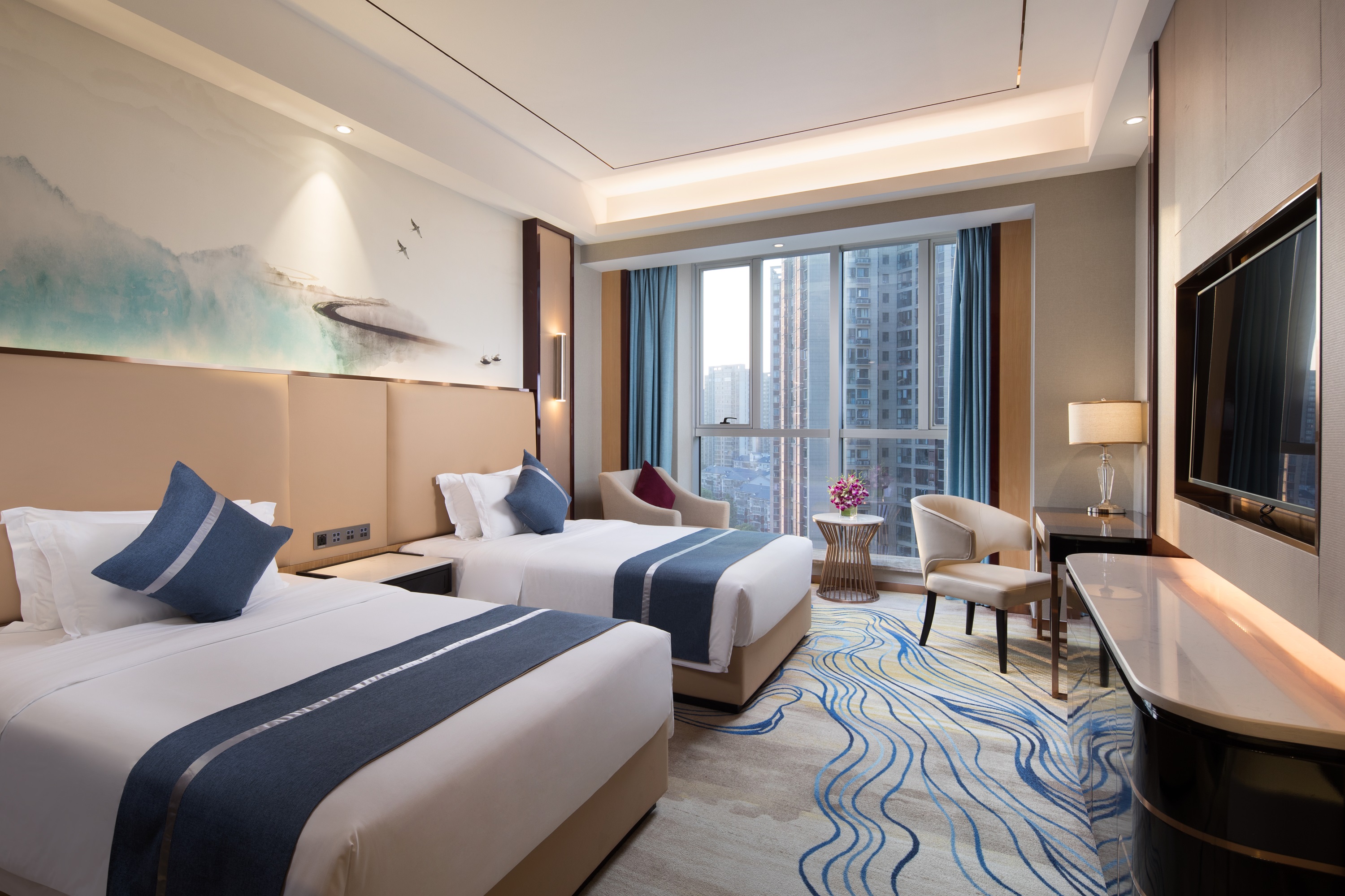 Guest room at the Ramada by Wyndham Changsha South Bus Station in Changsha, Other than US/Canada