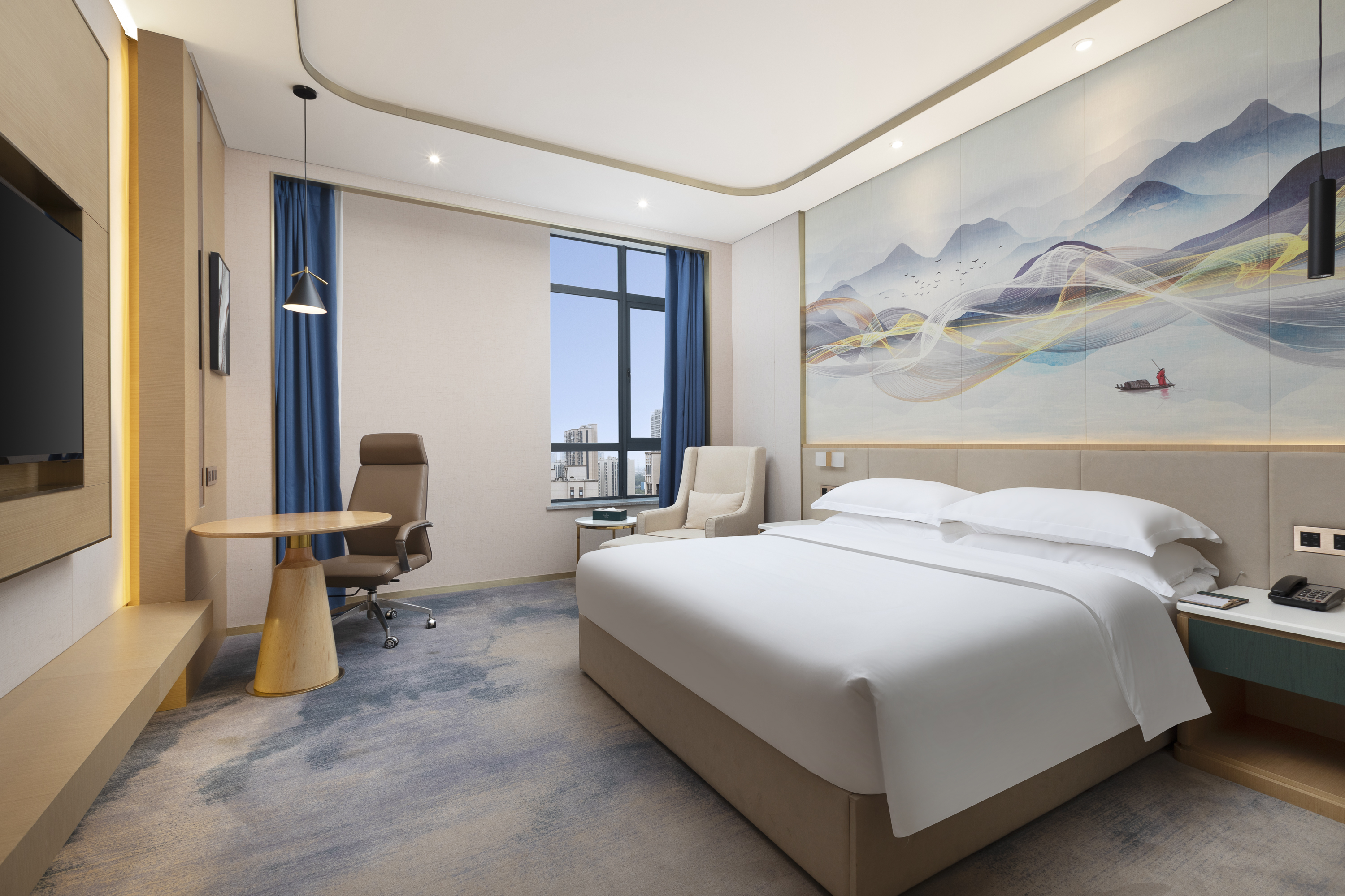 Guest room at the Ramada by Wyndham Changsha East in Changsha, Other than US/Canada