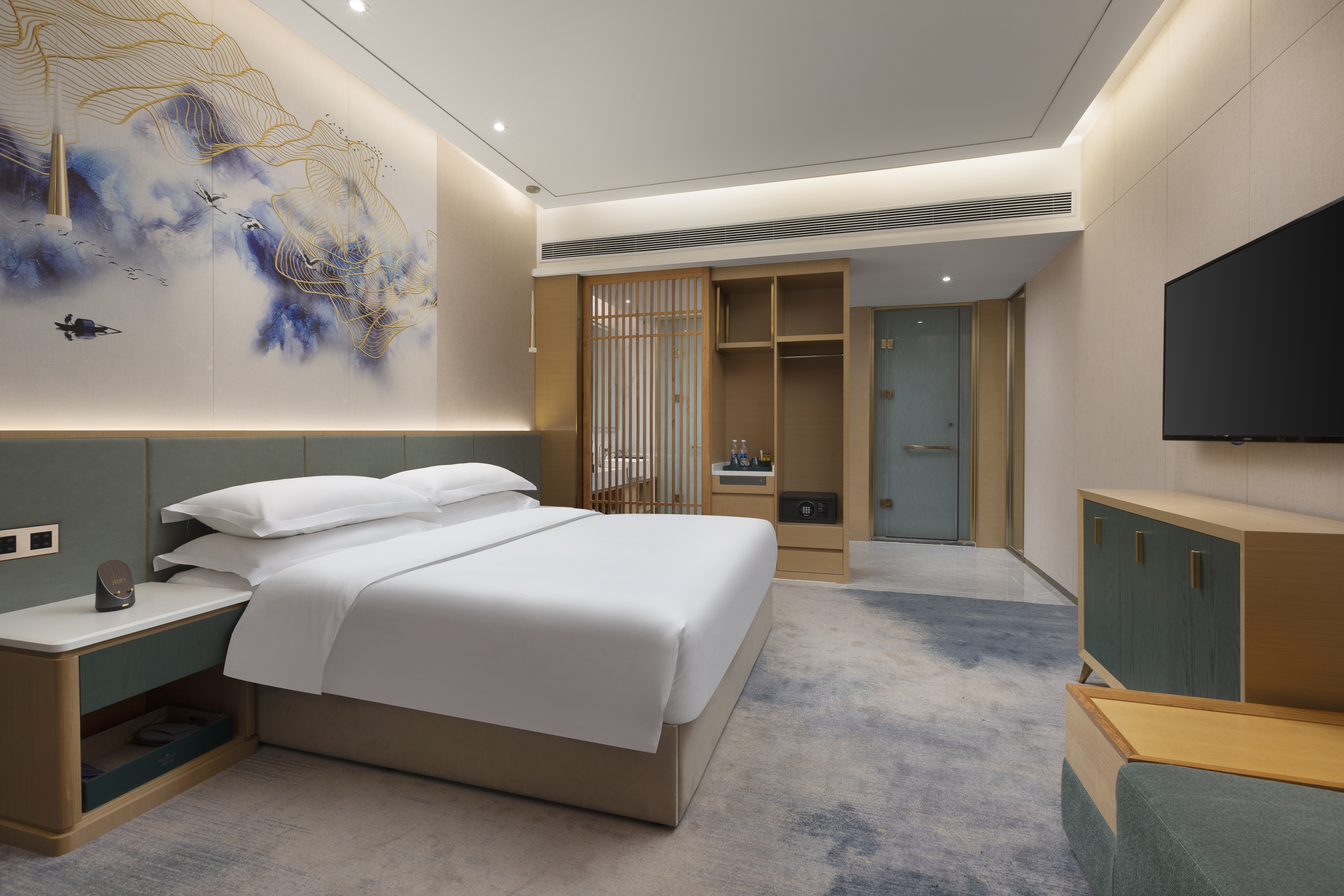 Guest room at the Ramada by Wyndham Changsha East in Changsha, Other than US/Canada
