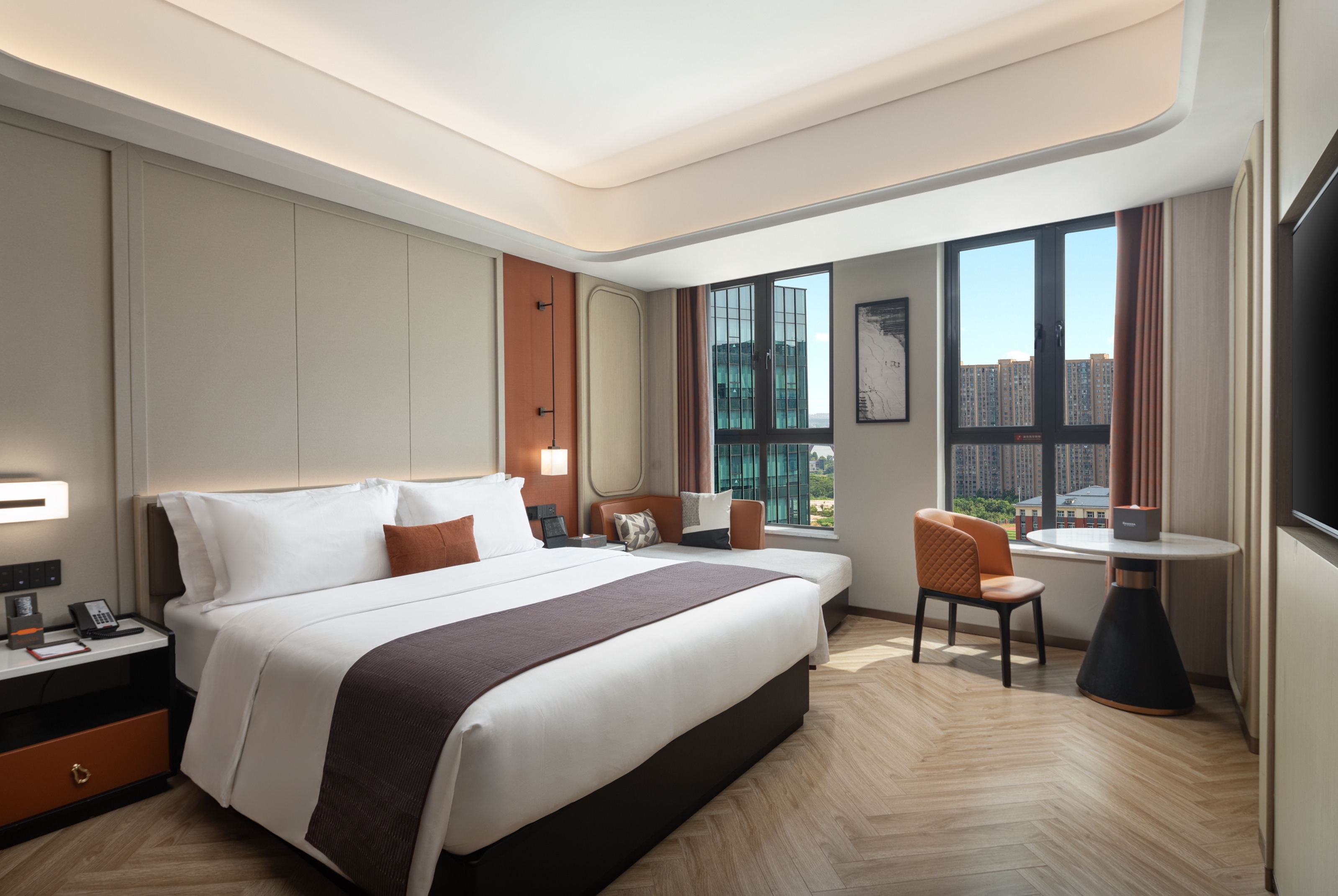 Guest room at the Ramada by Wyndham Changsha Yanghu in Changsha, Other than US/Canada