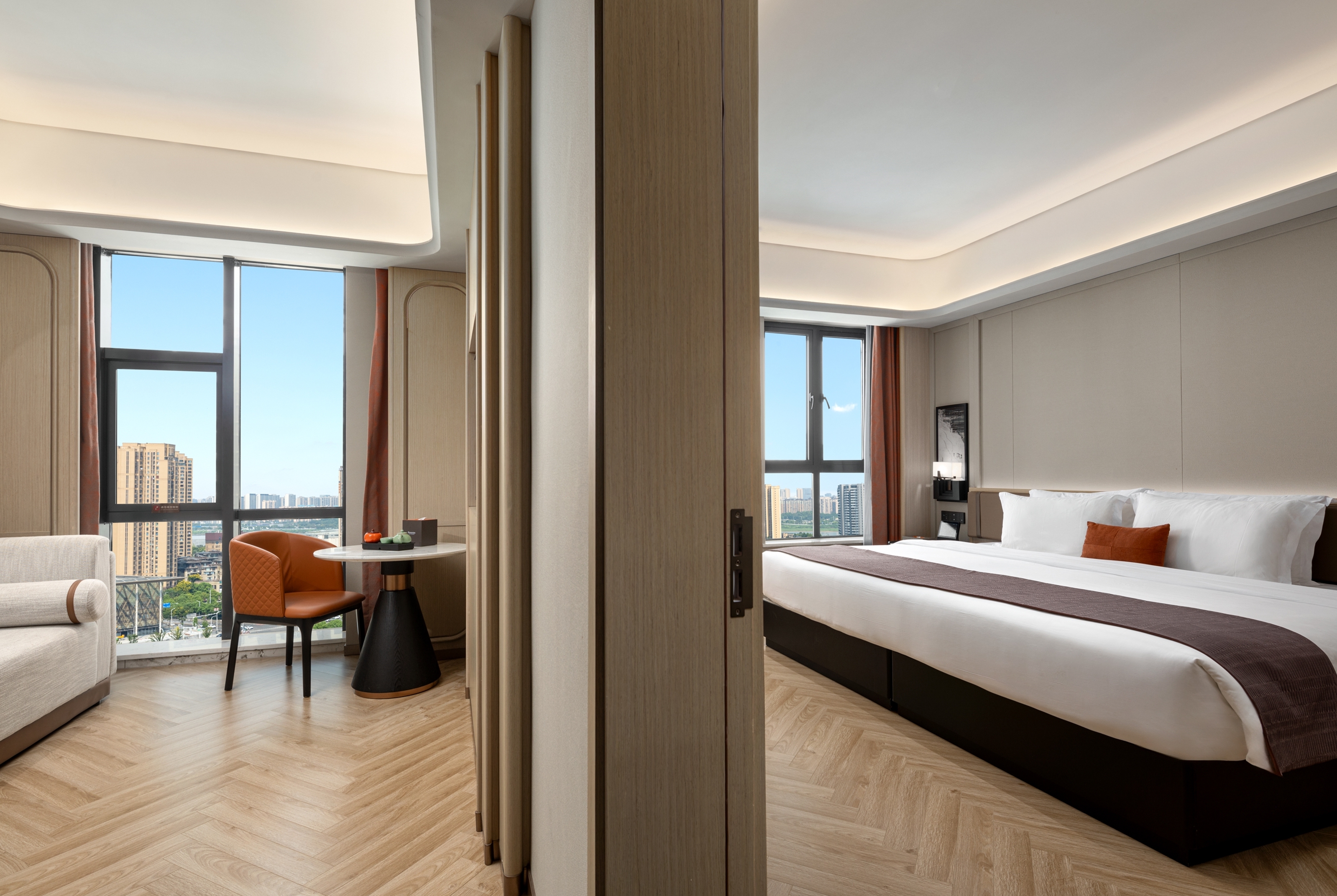 Guest room at the Ramada by Wyndham Changsha Yanghu in Changsha, Other than US/Canada