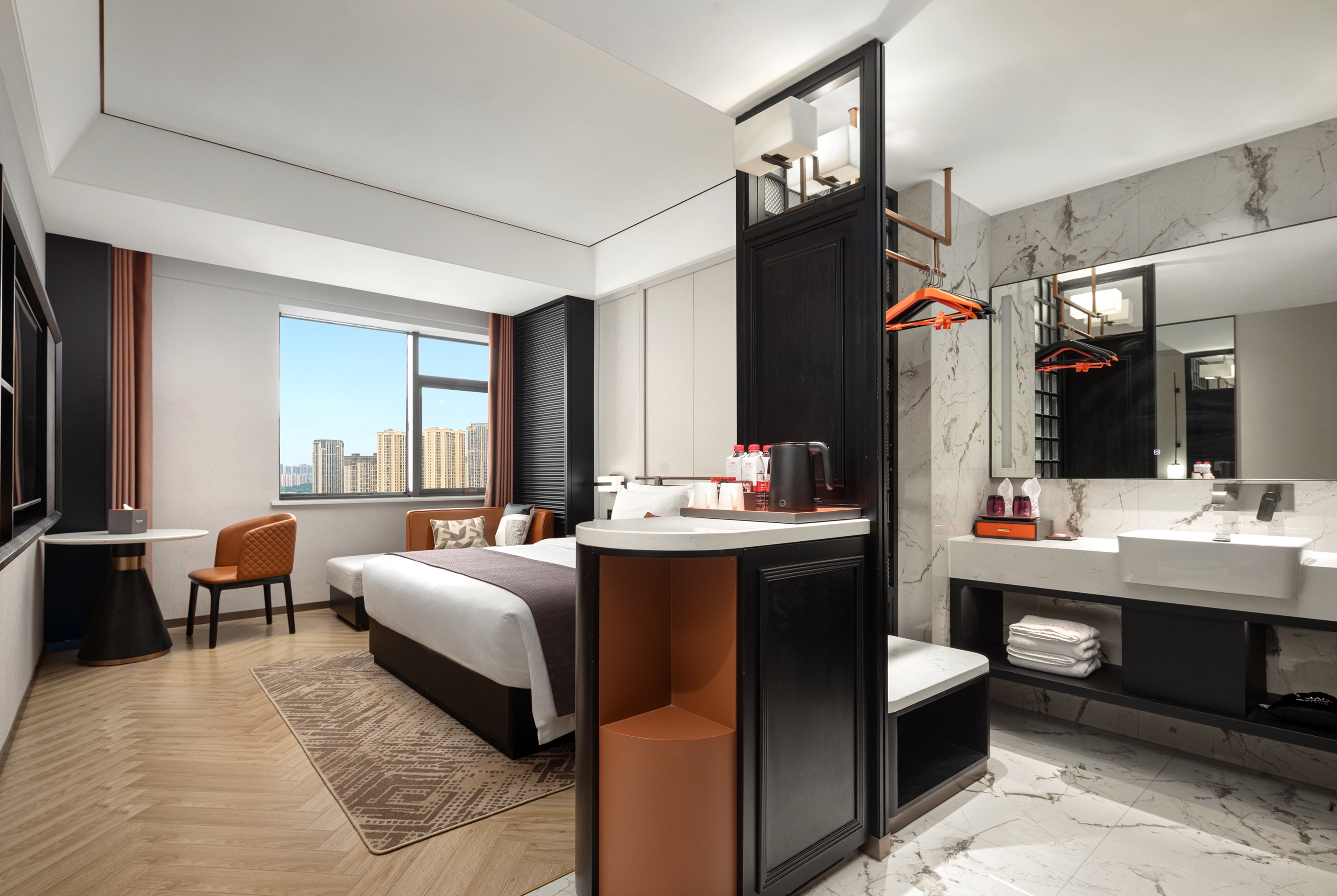 Guest room at the Ramada by Wyndham Changsha Yanghu in Changsha, Other than US/Canada