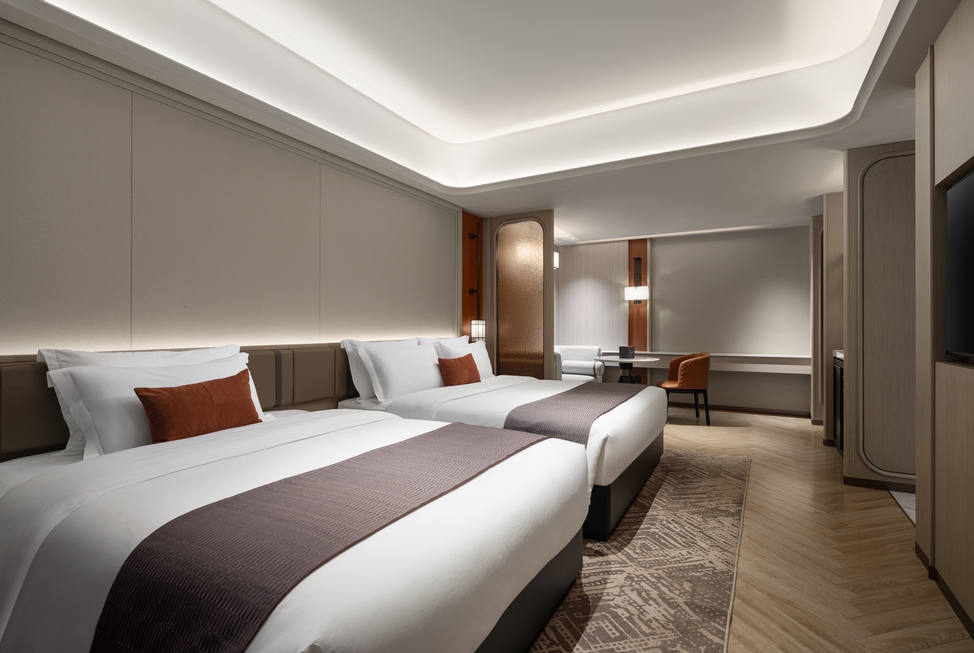 Guest room at the Ramada by Wyndham Changsha Yanghu in Changsha, Other than US/Canada