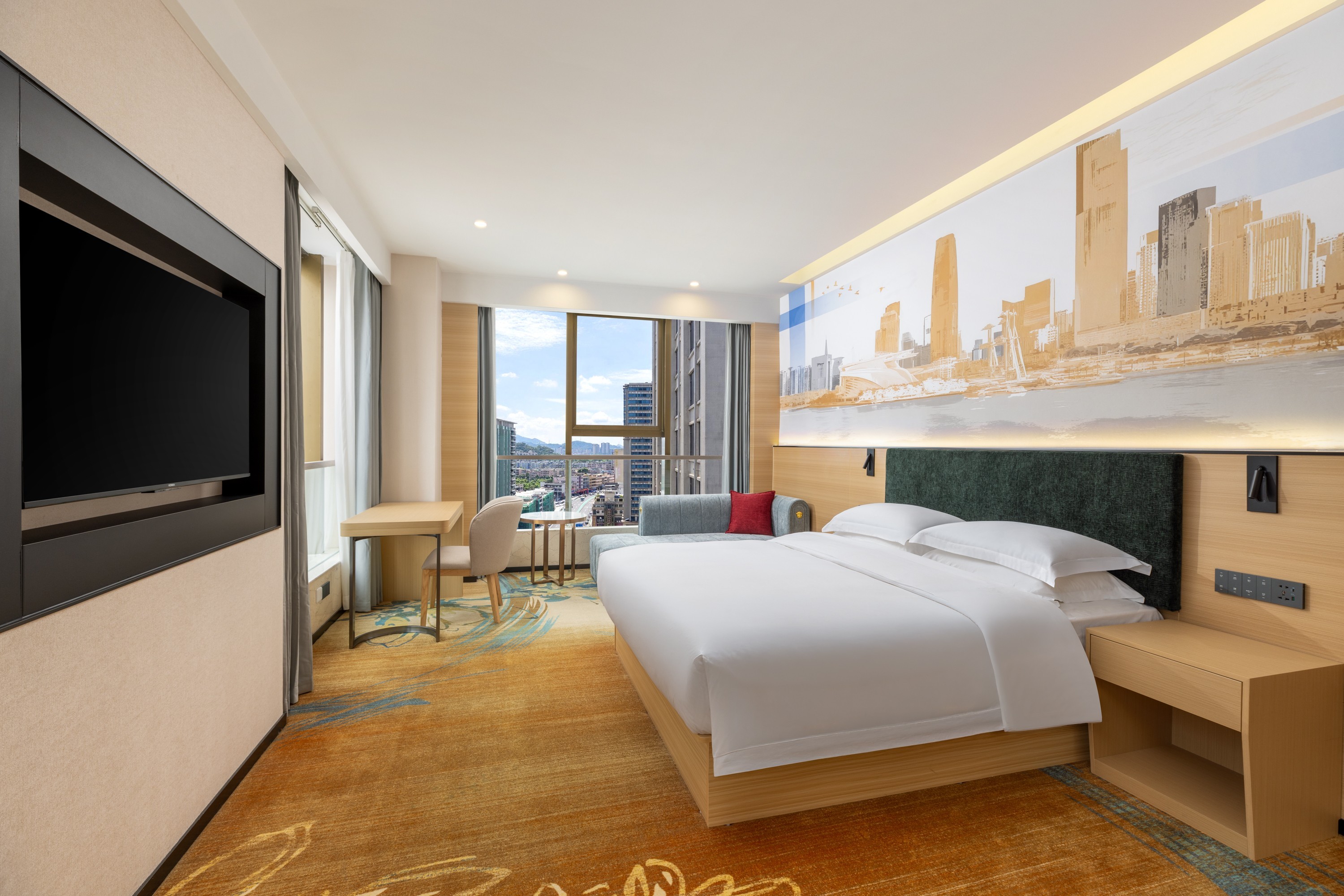 Guest room at the Ramada by Wyndham Dongguan Changping in Dongguan, Other than US/Canada