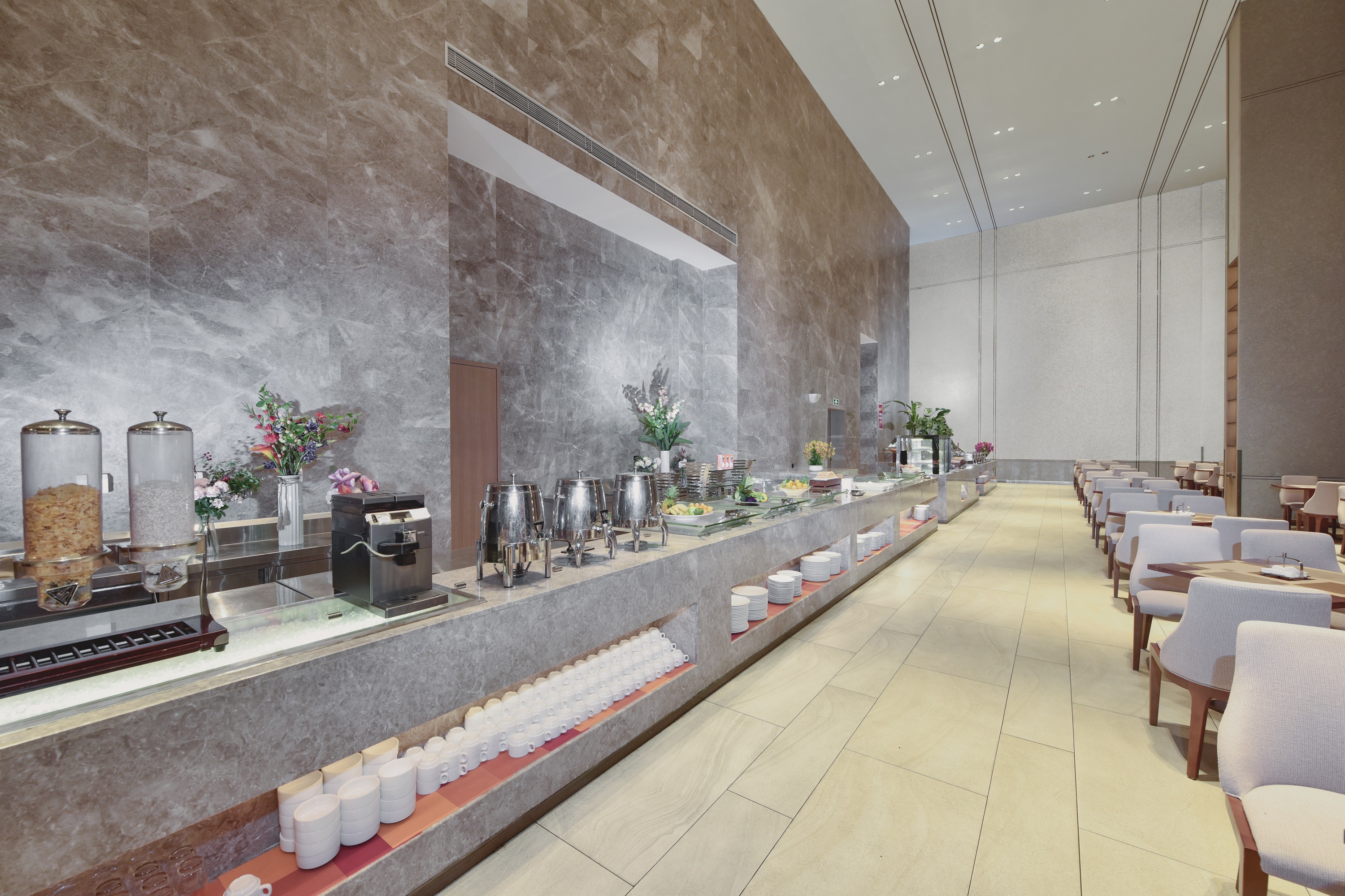 Ramada Plaza by Wyndham Dongxing City Center restaurant breakfast area with seating in Dongxing, Other than US/Canada