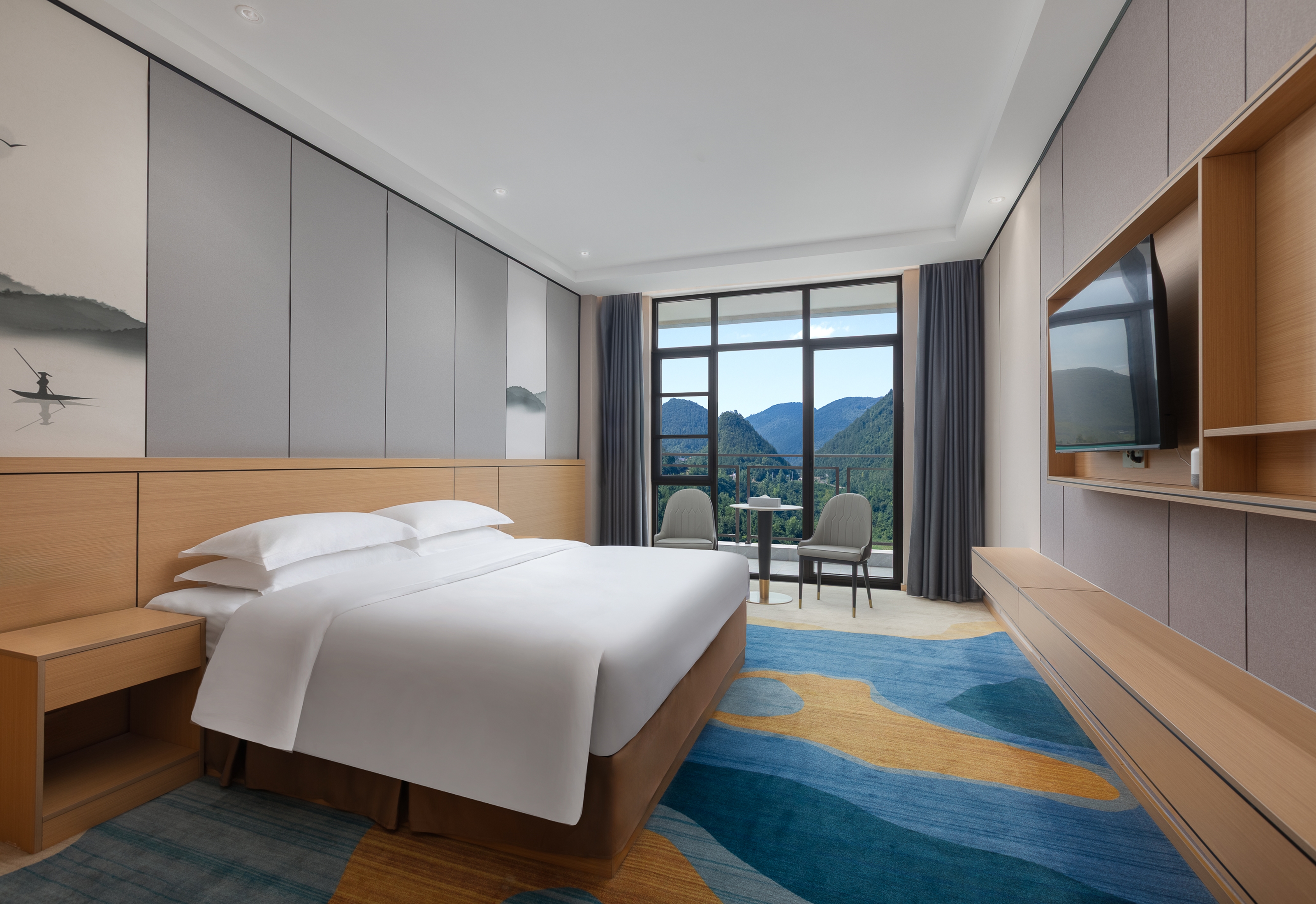 Guest room at the Ramada Encore by Wyndham Enshi Huaxi Valley in Enshi City, Other than US/Canada