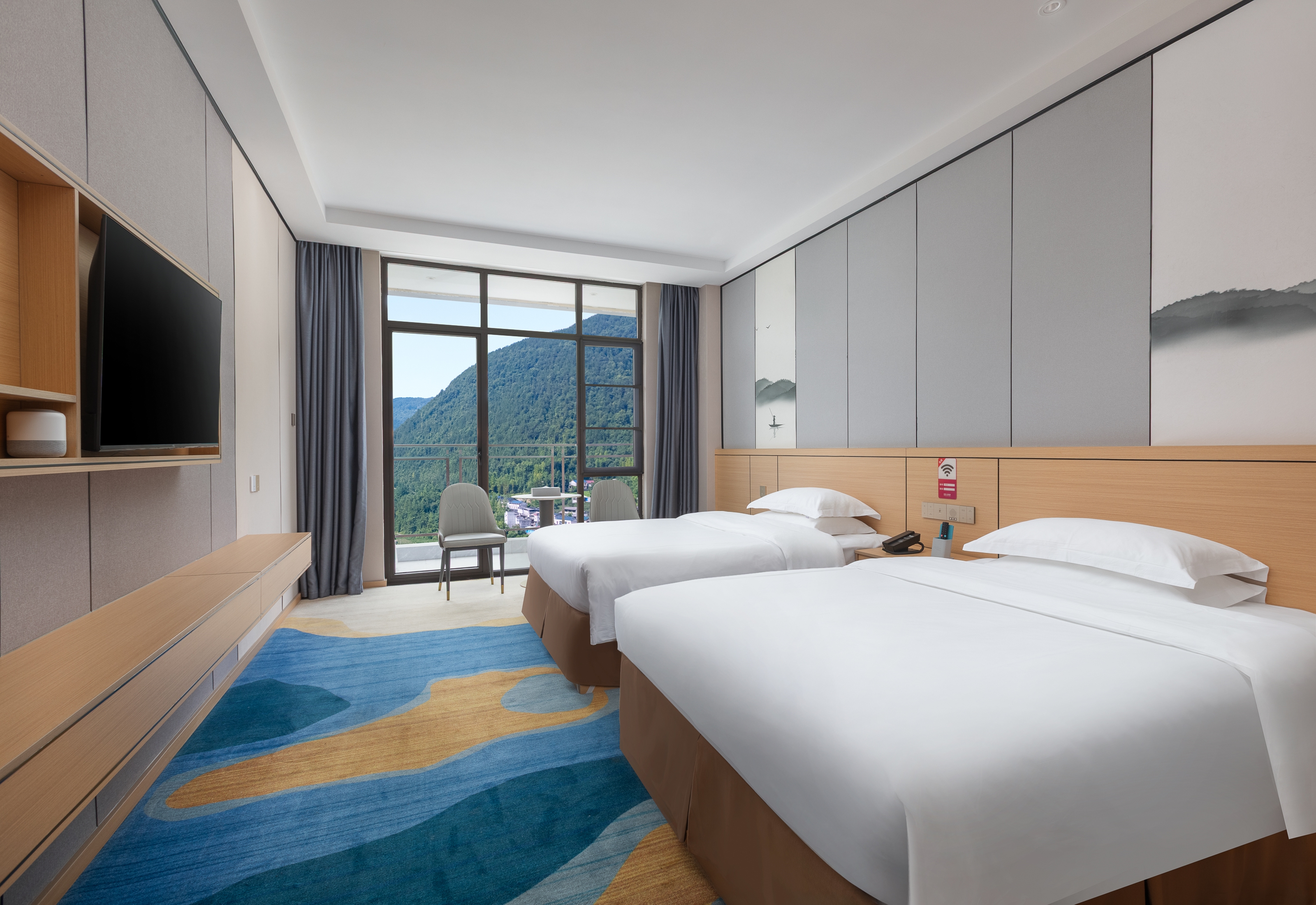 Guest room at the Ramada Encore by Wyndham Enshi Huaxi Valley in Enshi City, Other than US/Canada