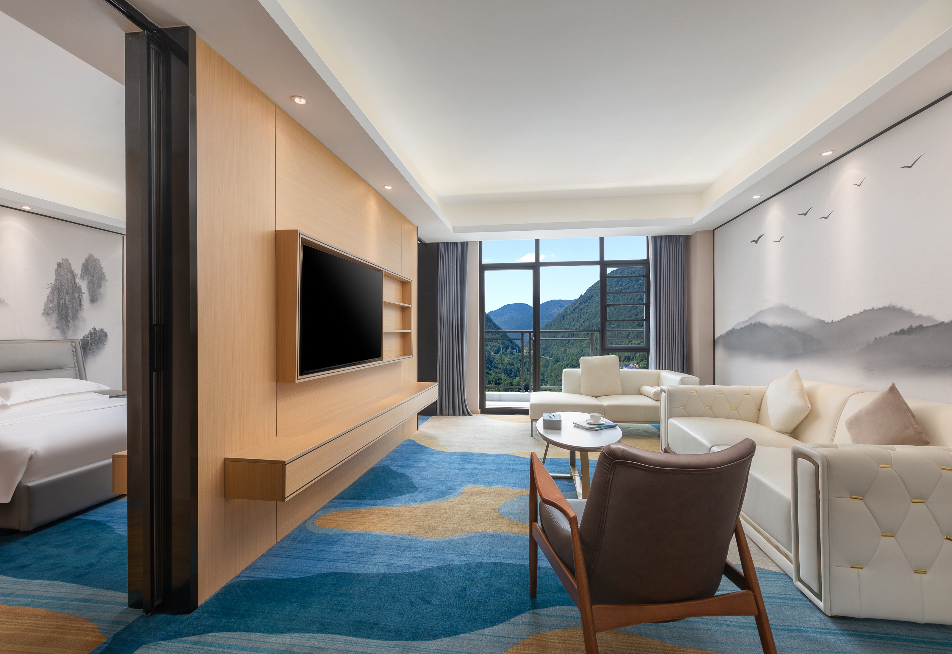 Guest room at the Ramada Encore by Wyndham Enshi Huaxi Valley in Enshi City, Other than US/Canada