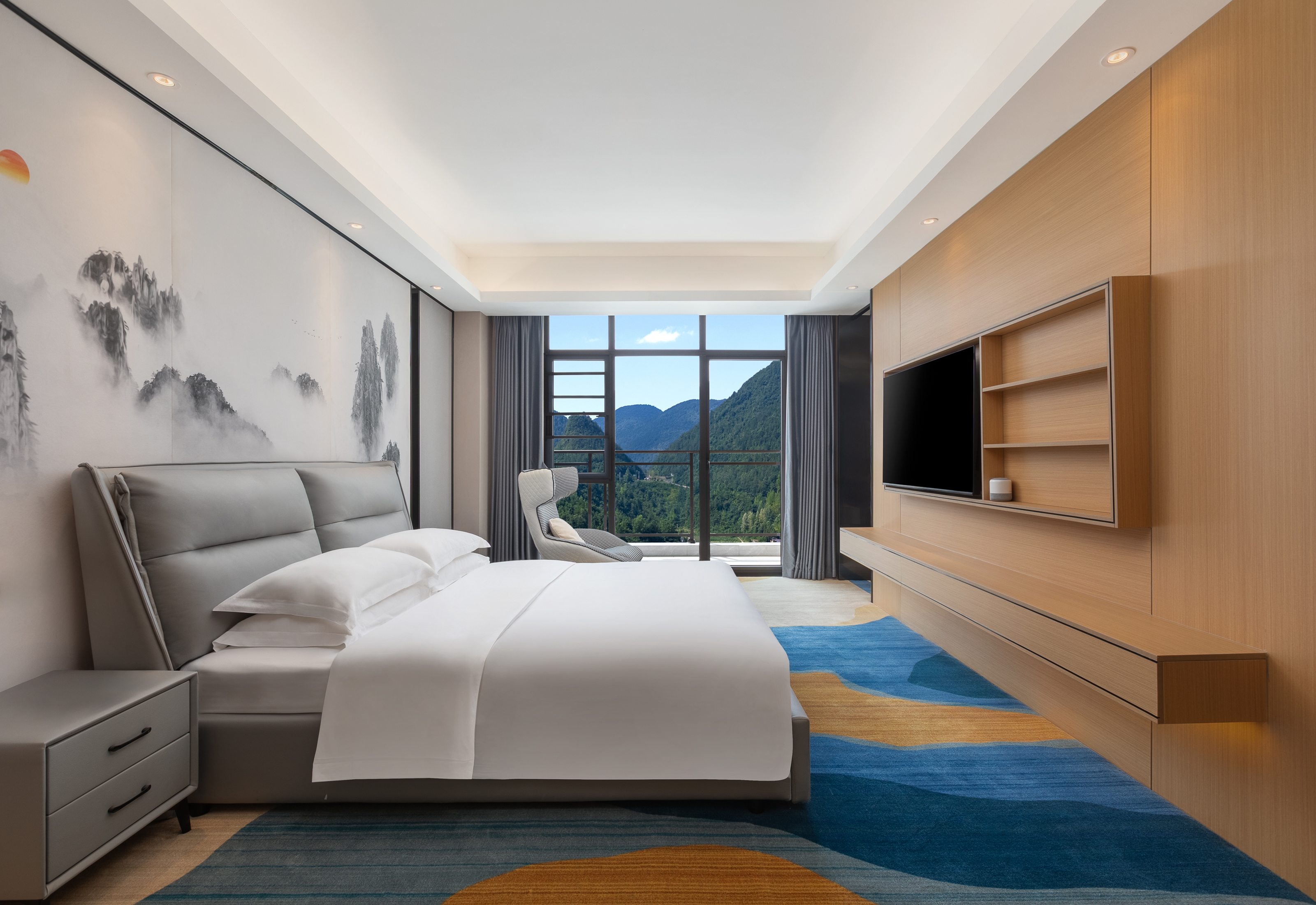 Guest room at the Ramada Encore by Wyndham Enshi Huaxi Valley in Enshi City, Other than US/Canada