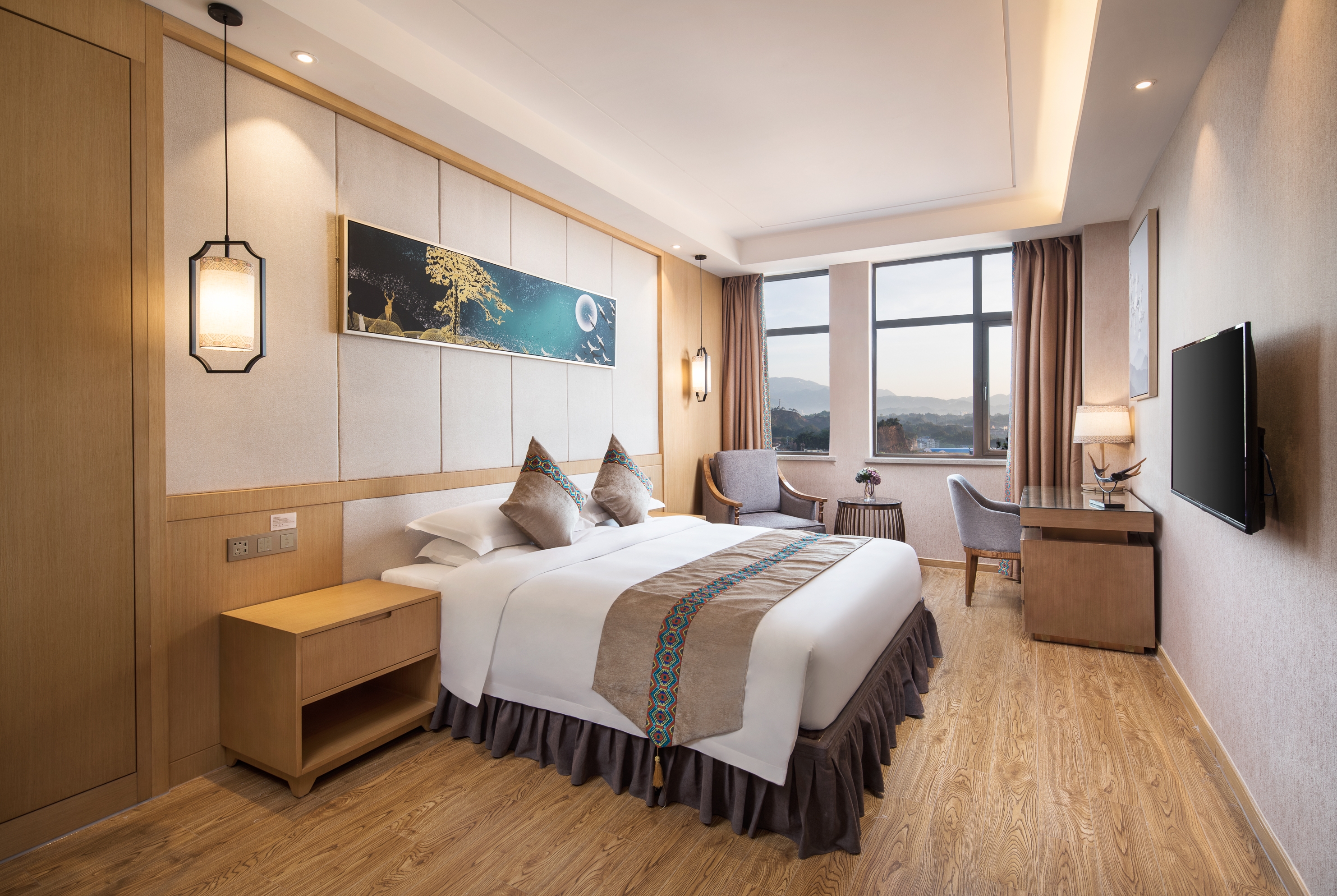 Guest room at the Ramada Plaza by Wyndham Enshi in Enshi, Other than US/Canada