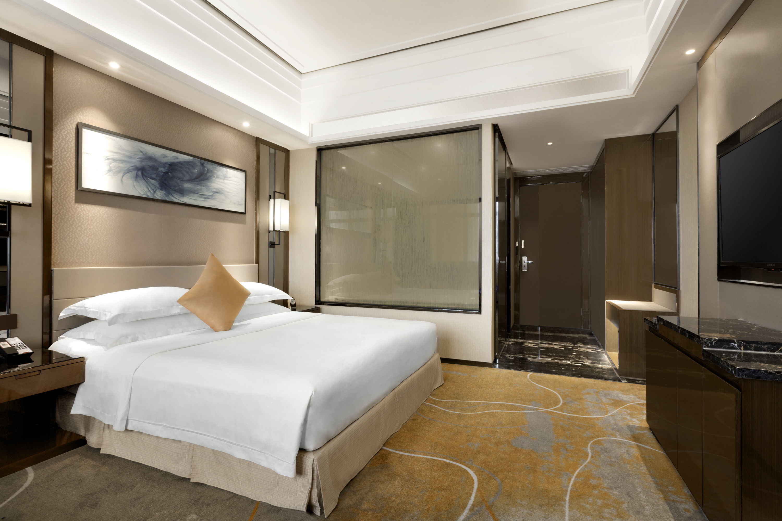 Guest room at the Ramada by Wyndham Foshan in Foshan, Other than US/Canada