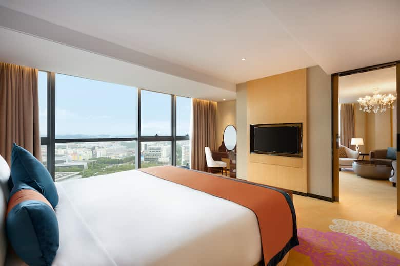 Guest room at the Ramada Foshan Nanhai in Foshan, Other than US/Canada