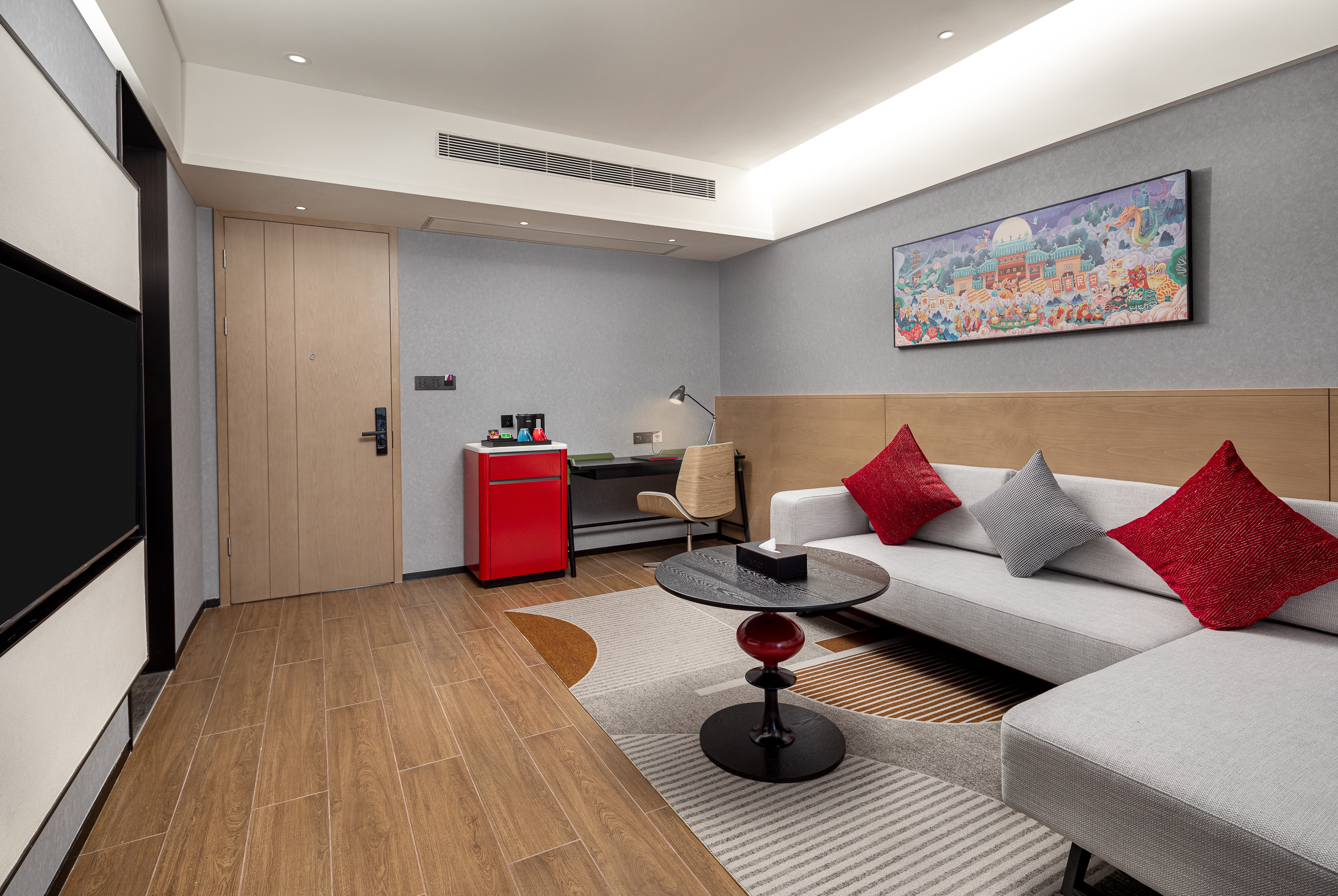 Guest room at the Ramada Encore by Wyndham Foshan Chancheng in Foshan, Other than US/Canada