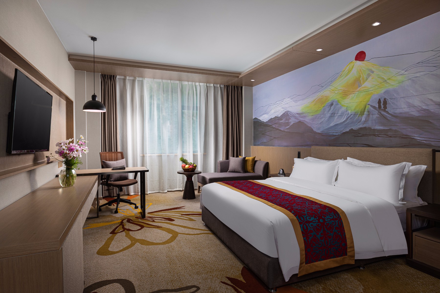Guest room at the Ramada by Wyndham Daocheng in Ganzi Autonomous Prefecture, Other than US/Canada