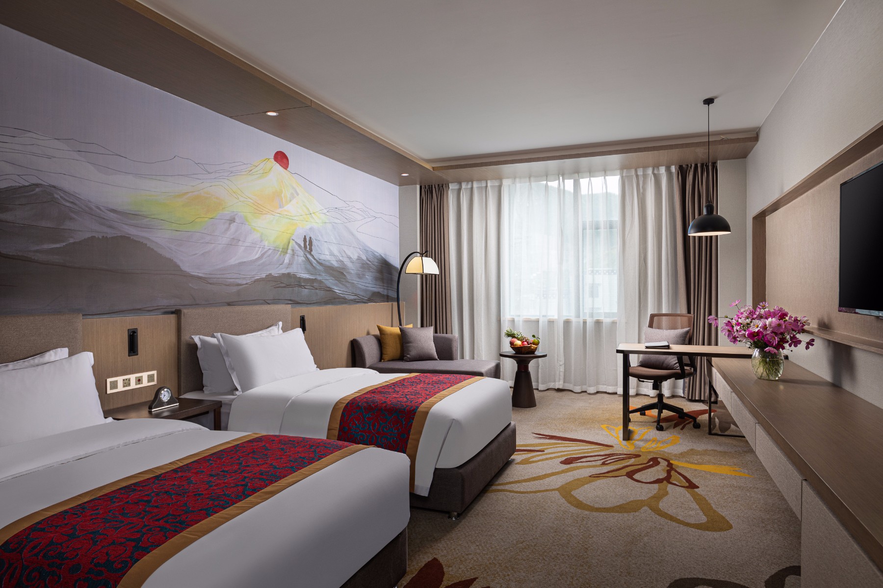 Guest room at the Ramada by Wyndham Daocheng in Ganzi Autonomous Prefecture, Other than US/Canada