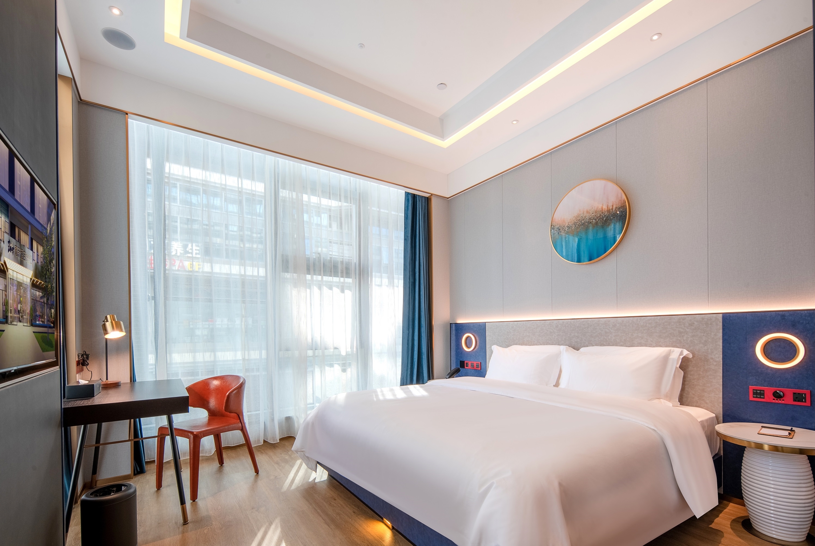 Guest room at the Ramada by Wyndham Guangzhou Huangpu in Guangzhou PRC, Other than US/Canada