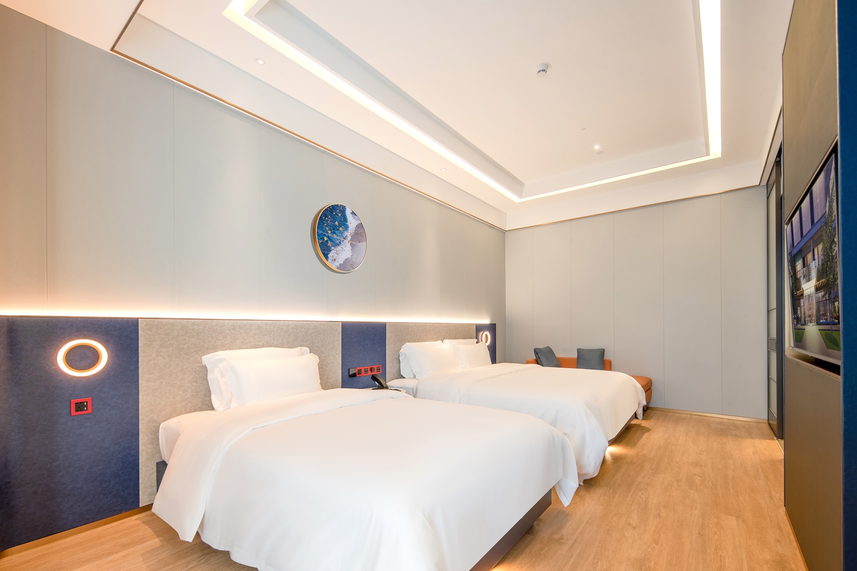 Guest room at the Ramada by Wyndham Guangzhou Huangpu in Guangzhou PRC, Other than US/Canada