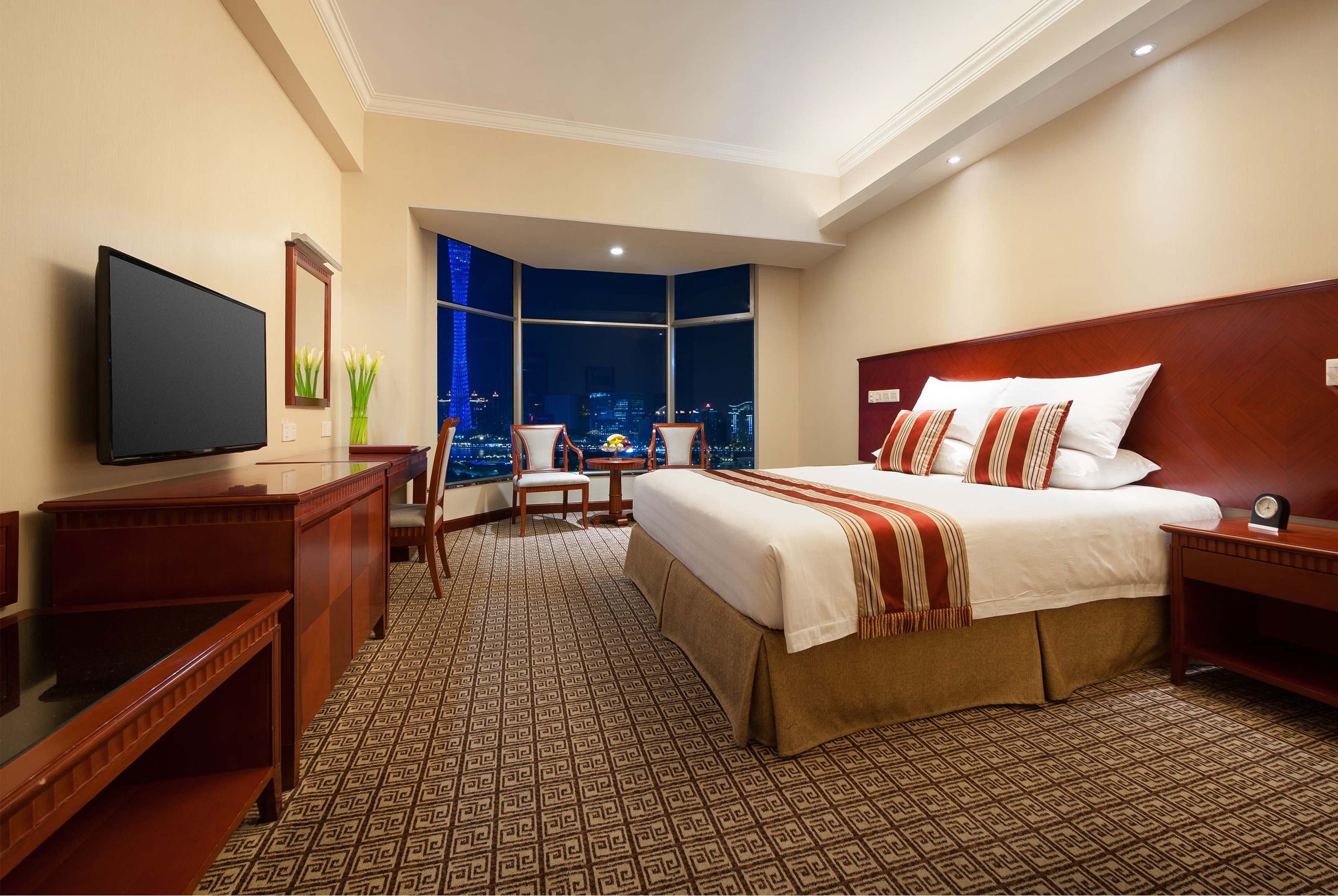 Guest room at the Ramada by Wyndham Pearl Guangzhou in Guangzhou, Other than US/Canada