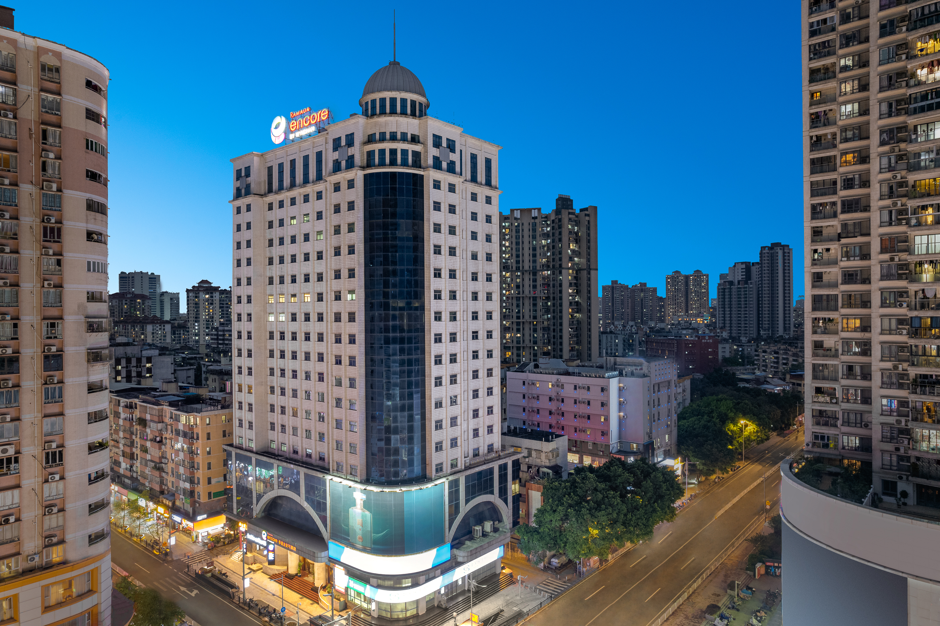 Exterior of Ramada Encore by Wyndham Guangzhou Jiangnan West hotel in Guangzhou, Other than US/Canada