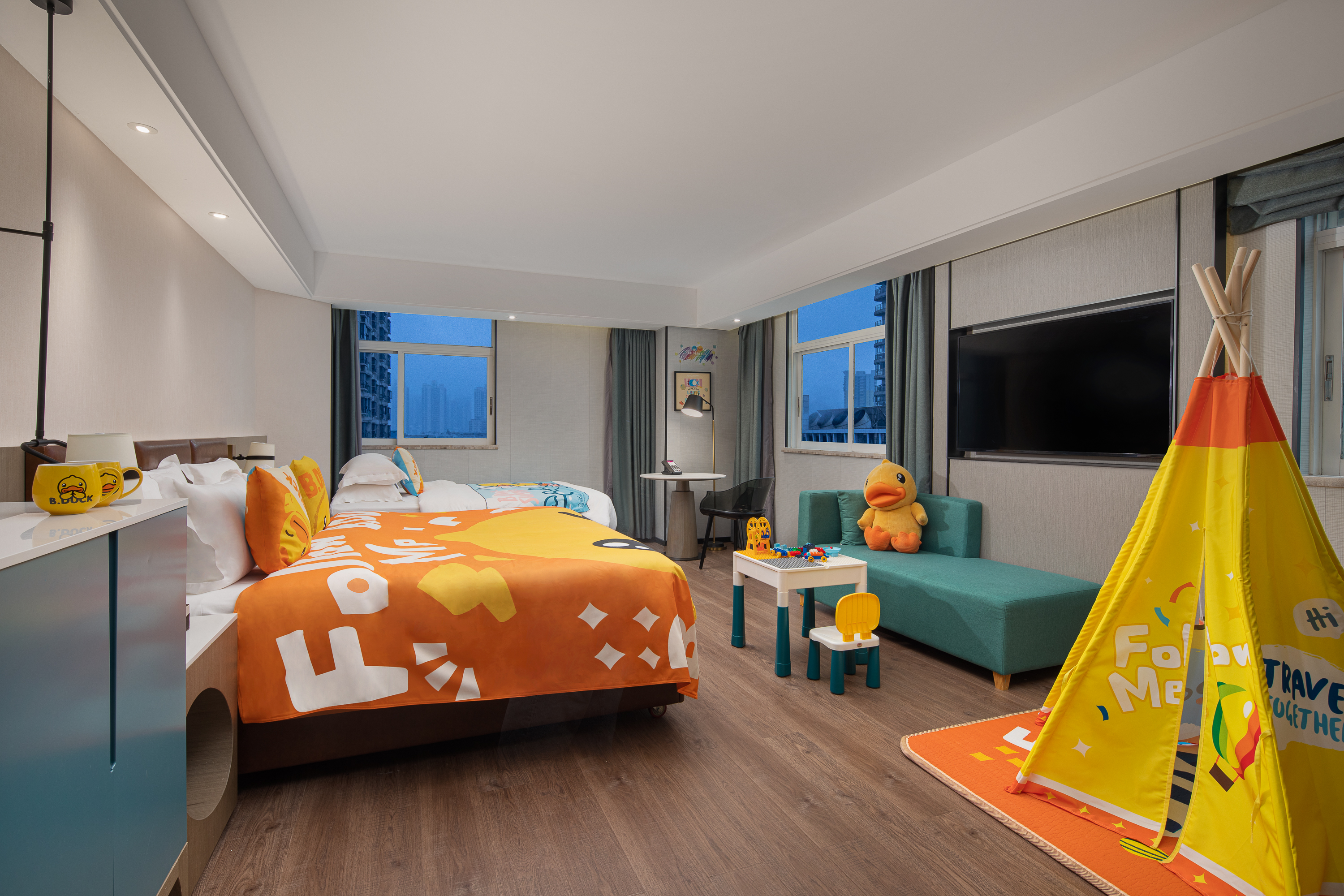 Guest room at the Ramada Encore by Wyndham Guangzhou Jiangnan West in Guangzhou, Other than US/Canada