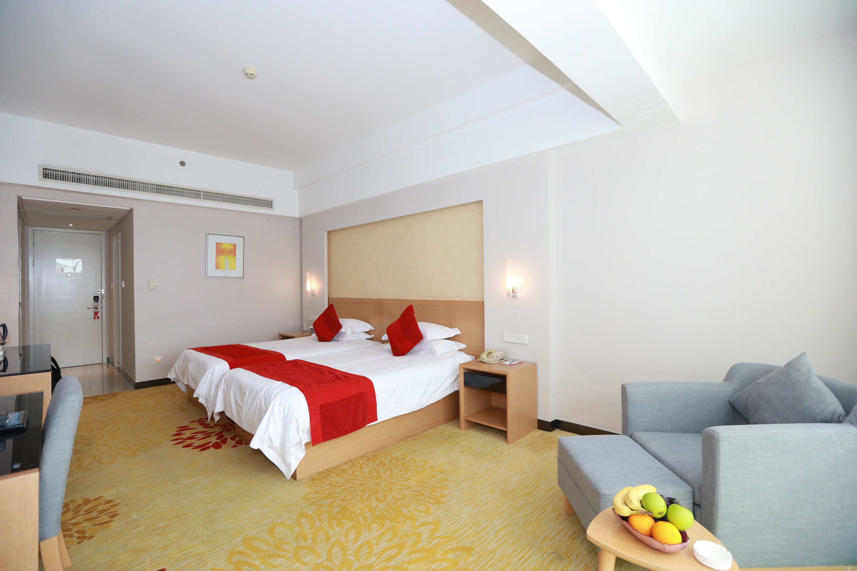 Guest room at the Ramada Plaza by Wyndham Riverside Hangzhou in Hangzhou, Other than US/Canada