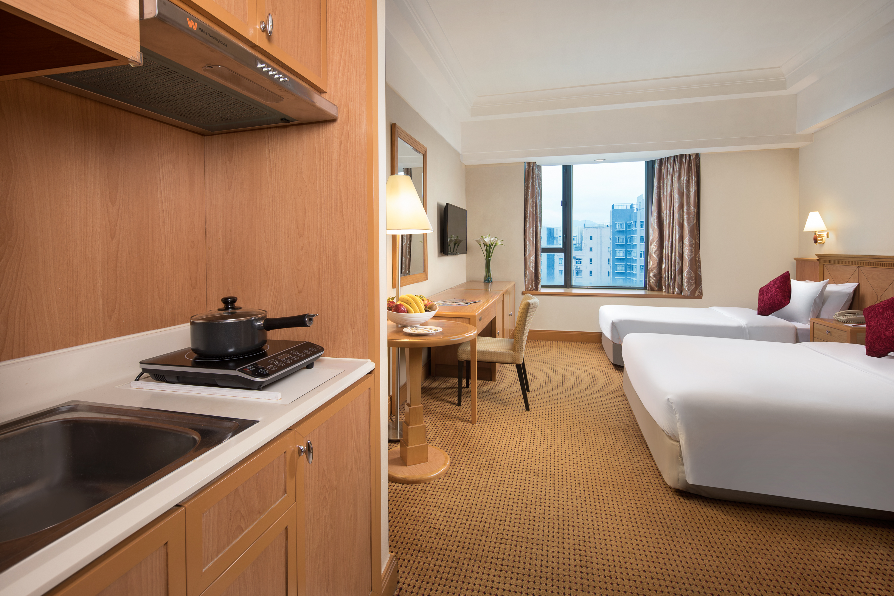 Guest room at the Ramada by Wyndham Hong Kong Grand View in Hong Kong, Other than US/Canada