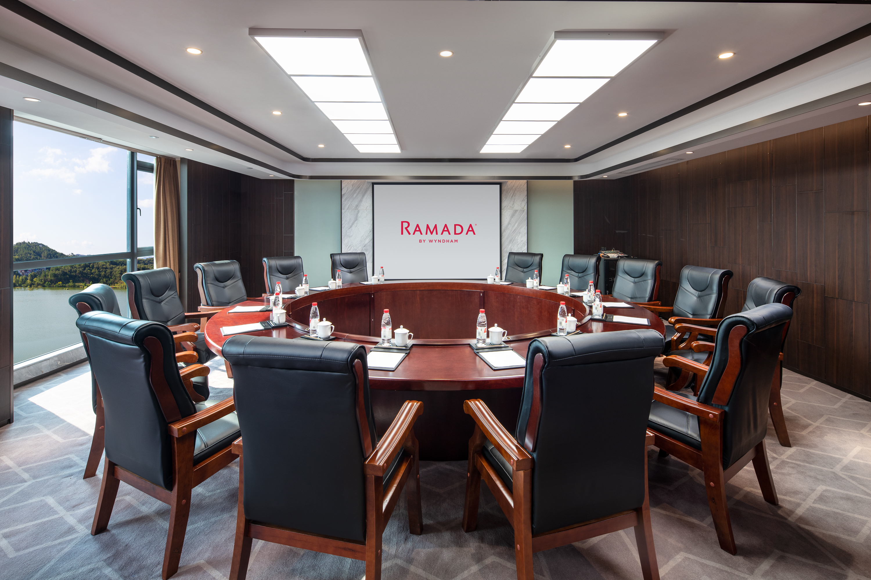Meeting room at Ramada by Wyndham Yingshan Jiulongwan Resort in Huanggang, Other than US/Canada