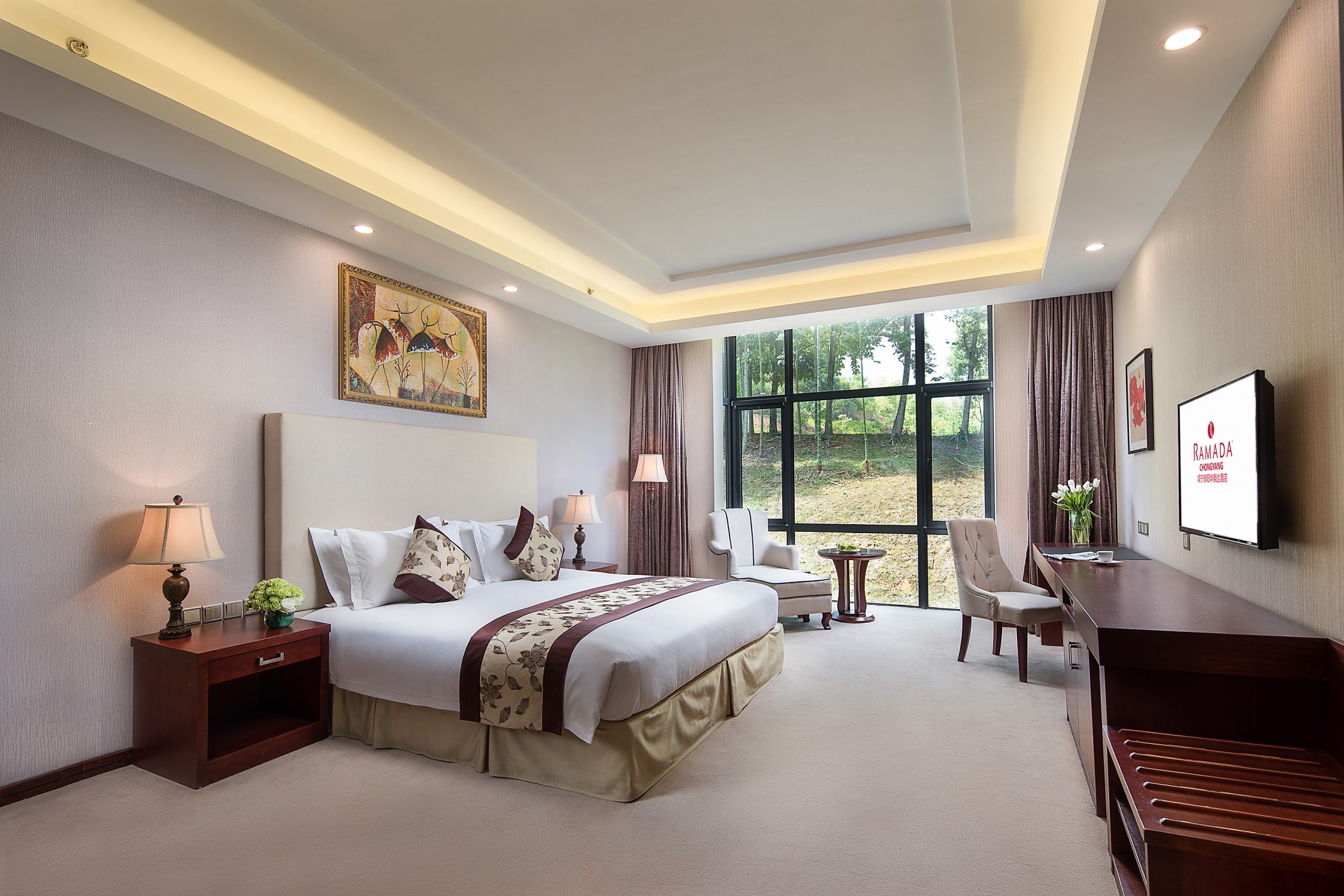 Guest room at the Ramada by Wyndham Xianning Chongyang in Xianning, Other than US/Canada