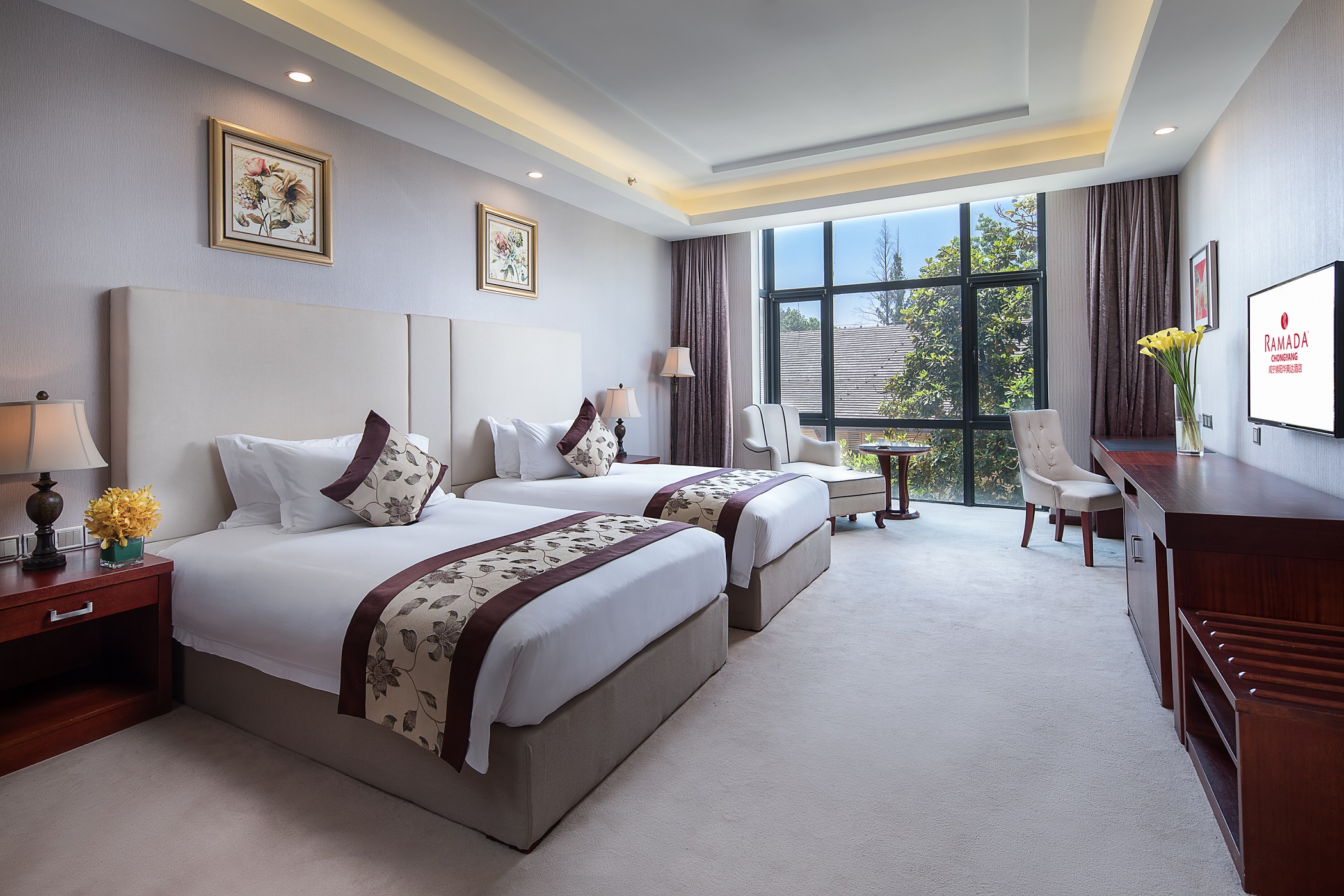 Guest room at the Ramada by Wyndham Xianning Chongyang in Xianning, Other than US/Canada