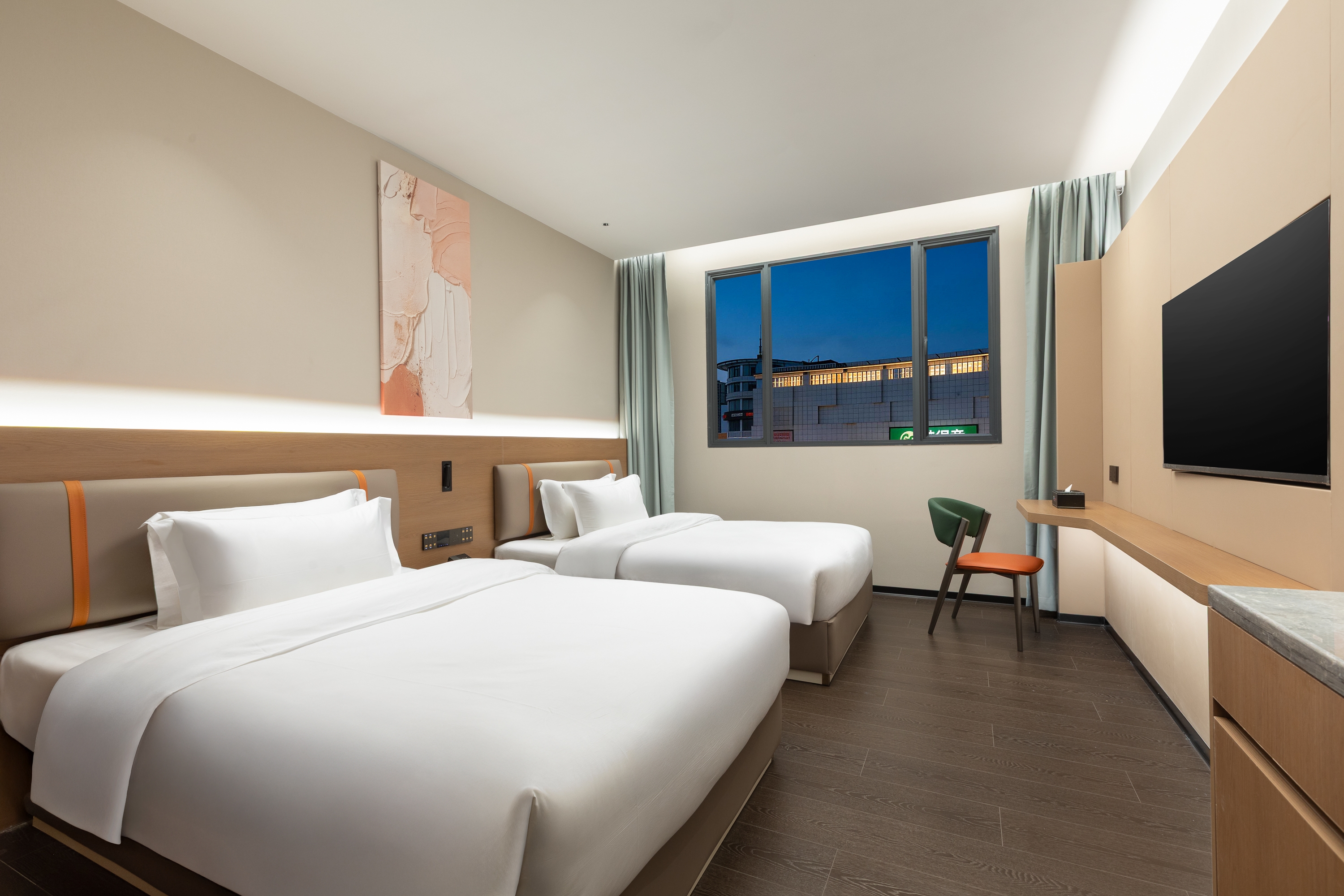 Guest room at the Ramada Encore by Wyndham Huizhou Huidong in Huizhou, Other than US/Canada