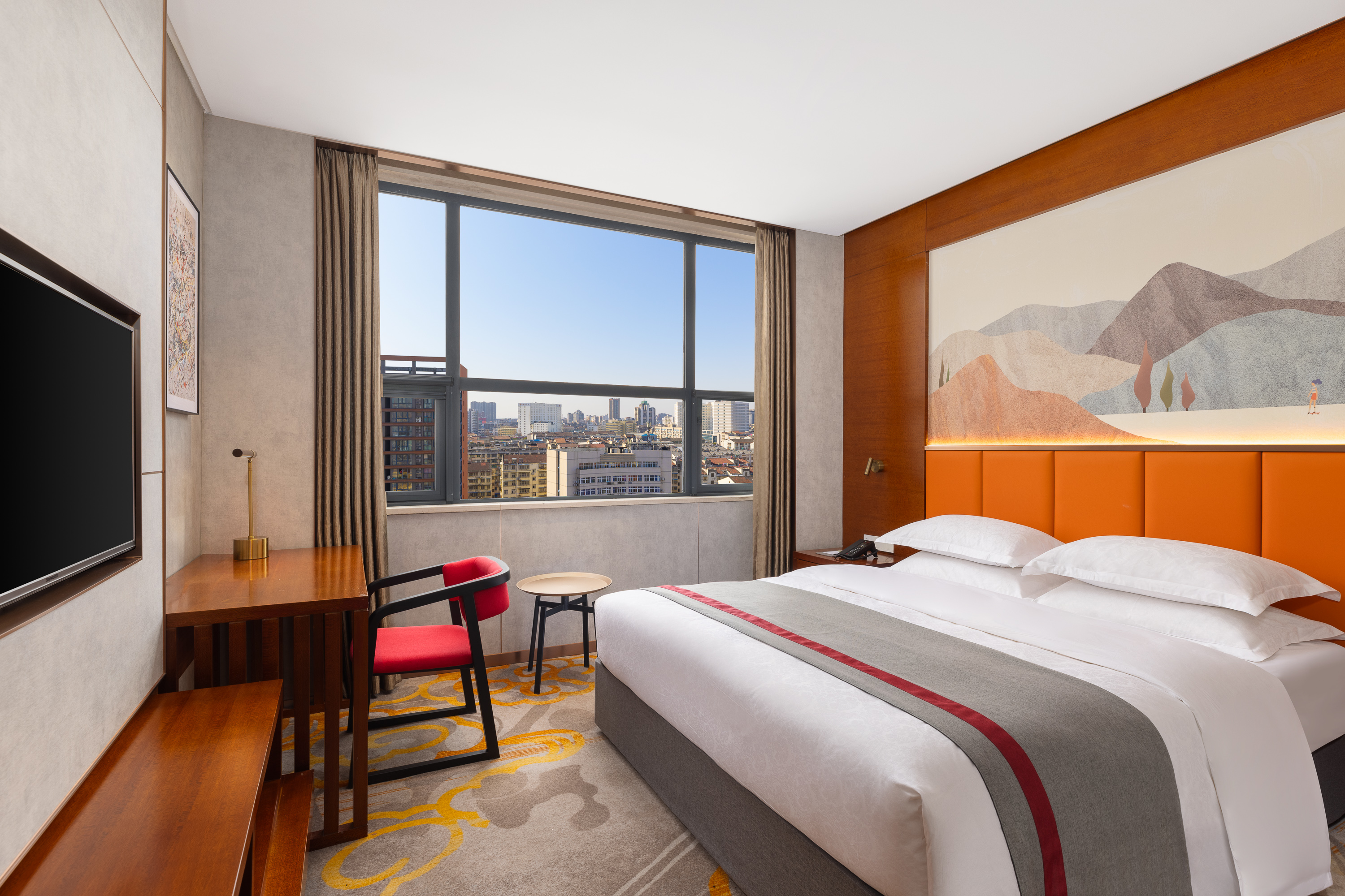 Guest room at the Ramada Encore by Wyndham Jingzhou Shashi in Jingzhou, Other than US/Canada