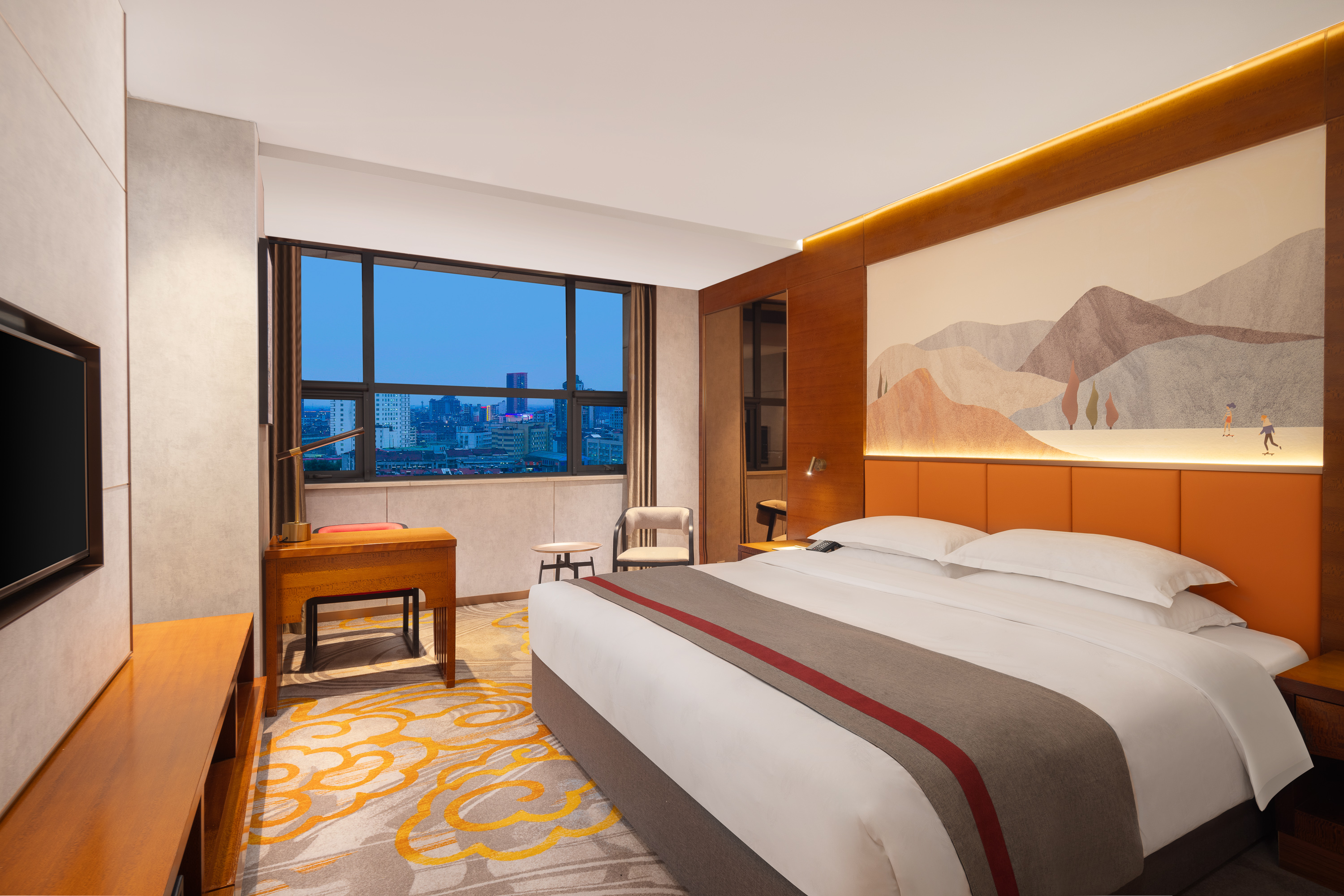 Guest room at the Ramada Encore by Wyndham Jingzhou Shashi in Jingzhou, Other than US/Canada