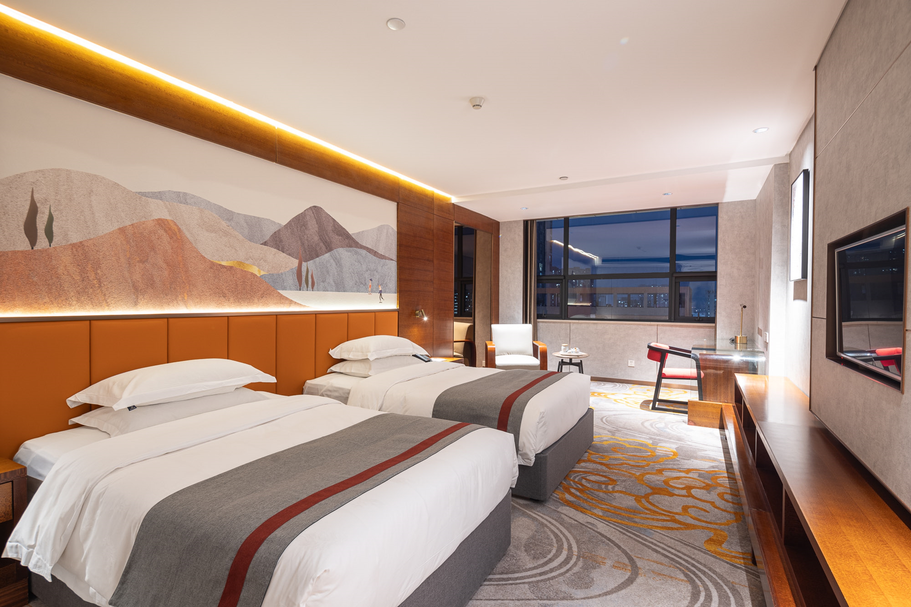Guest room at the Ramada Encore by Wyndham Jingzhou Shashi in Jingzhou, Other than US/Canada