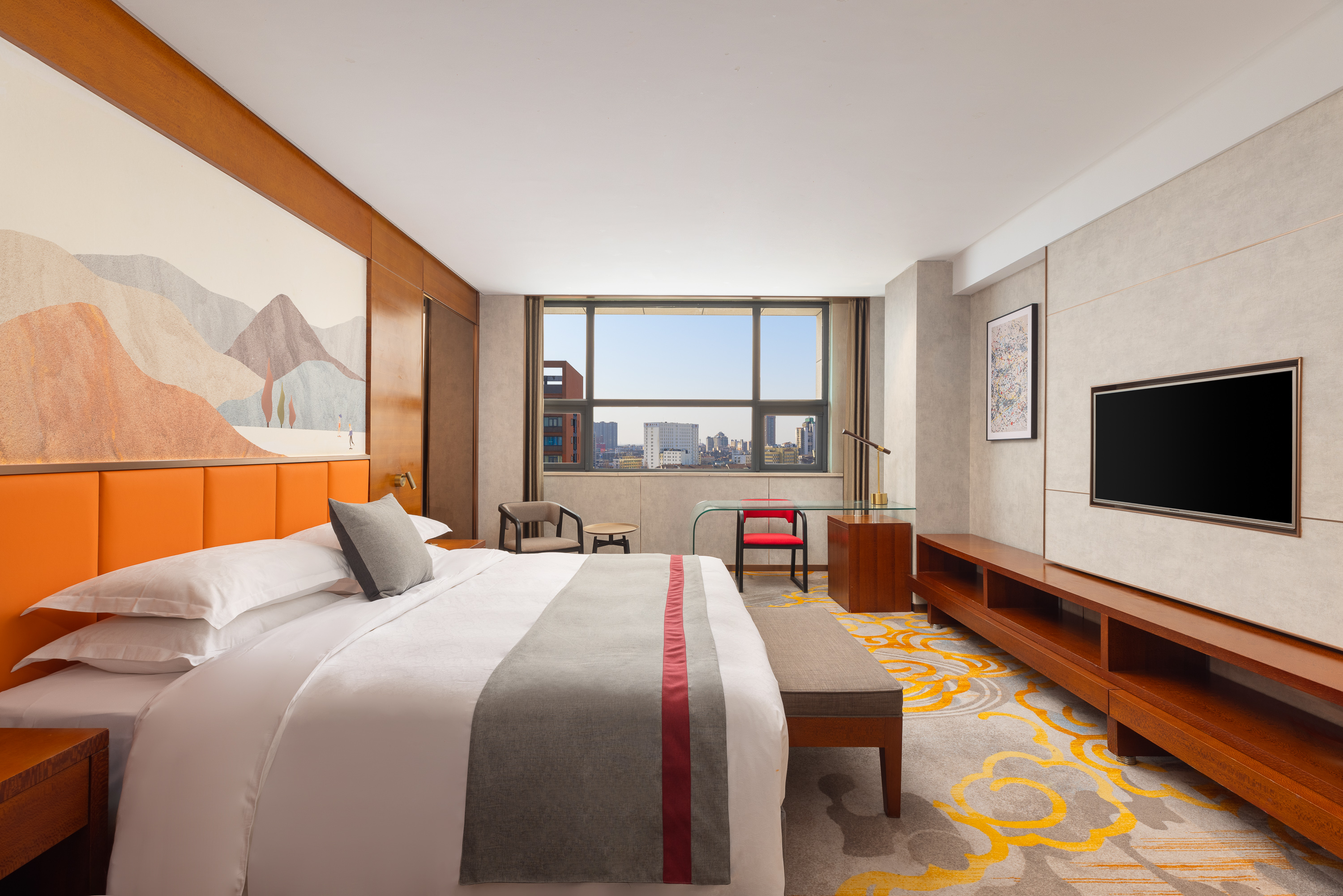 Guest room at the Ramada Encore by Wyndham Jingzhou Shashi in Jingzhou, Other than US/Canada