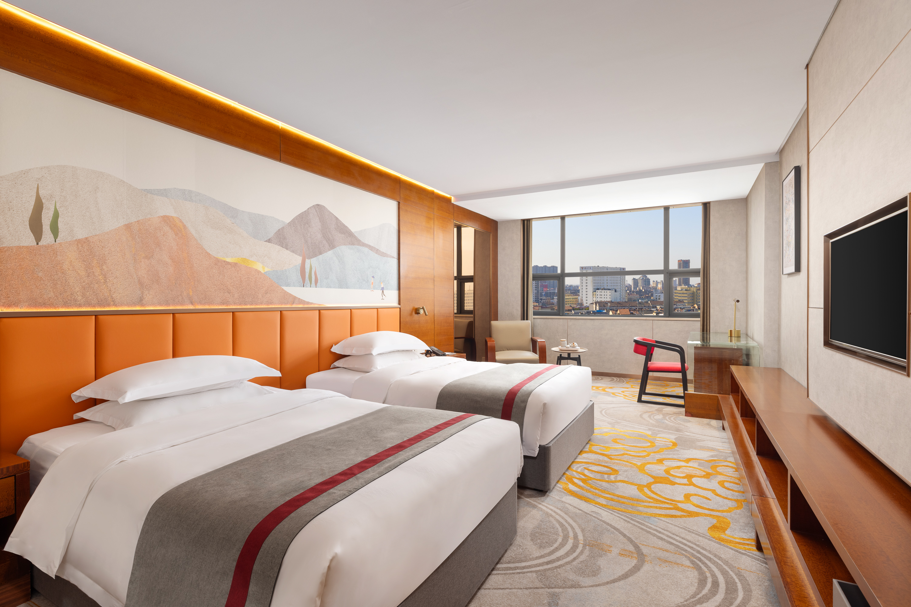 Guest room at the Ramada Encore by Wyndham Jingzhou Shashi in Jingzhou, Other than US/Canada