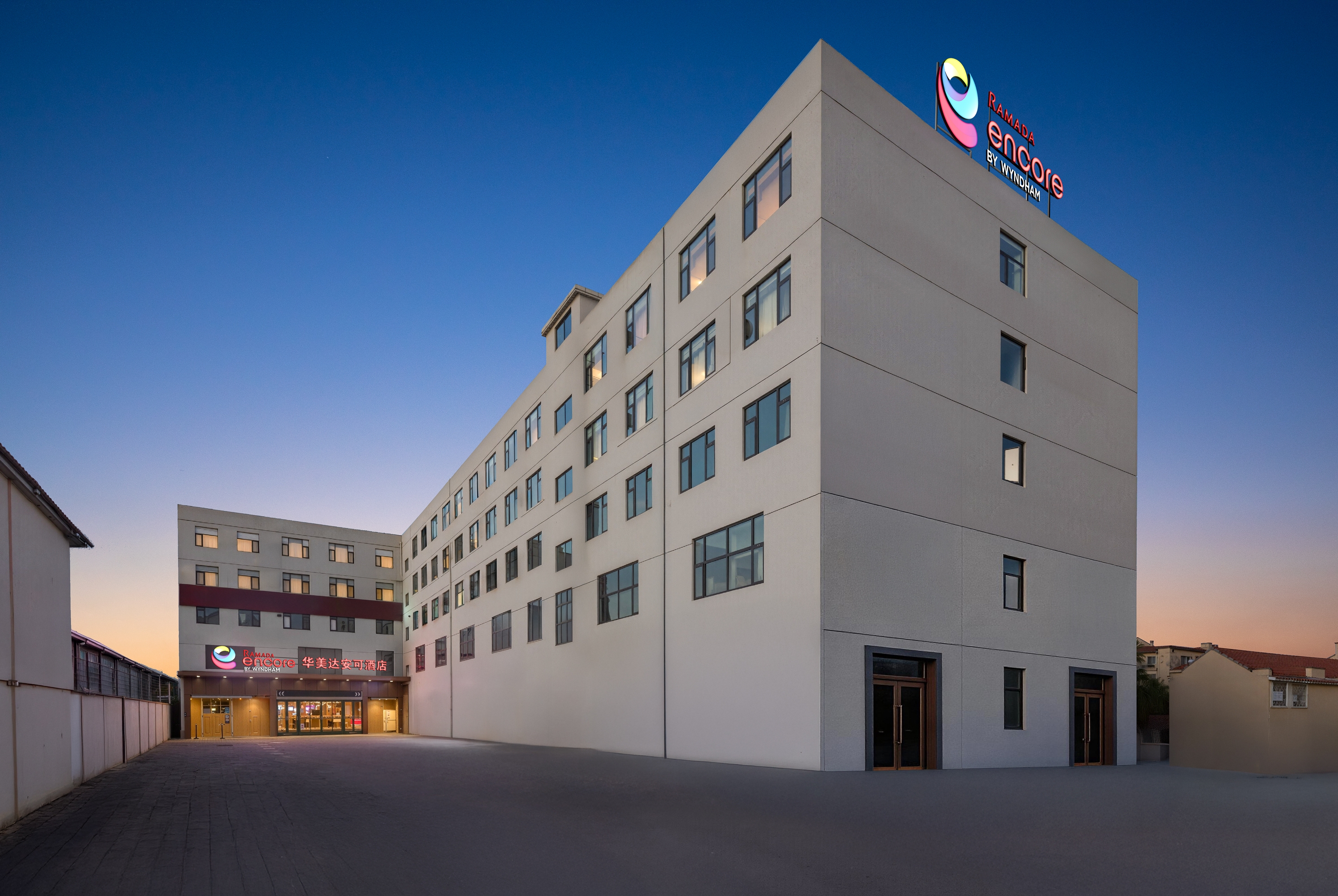 Exterior Night Image of Ramada Encore by Wyndham Kunming South Station hotel in Kunming, Other than US/Canada