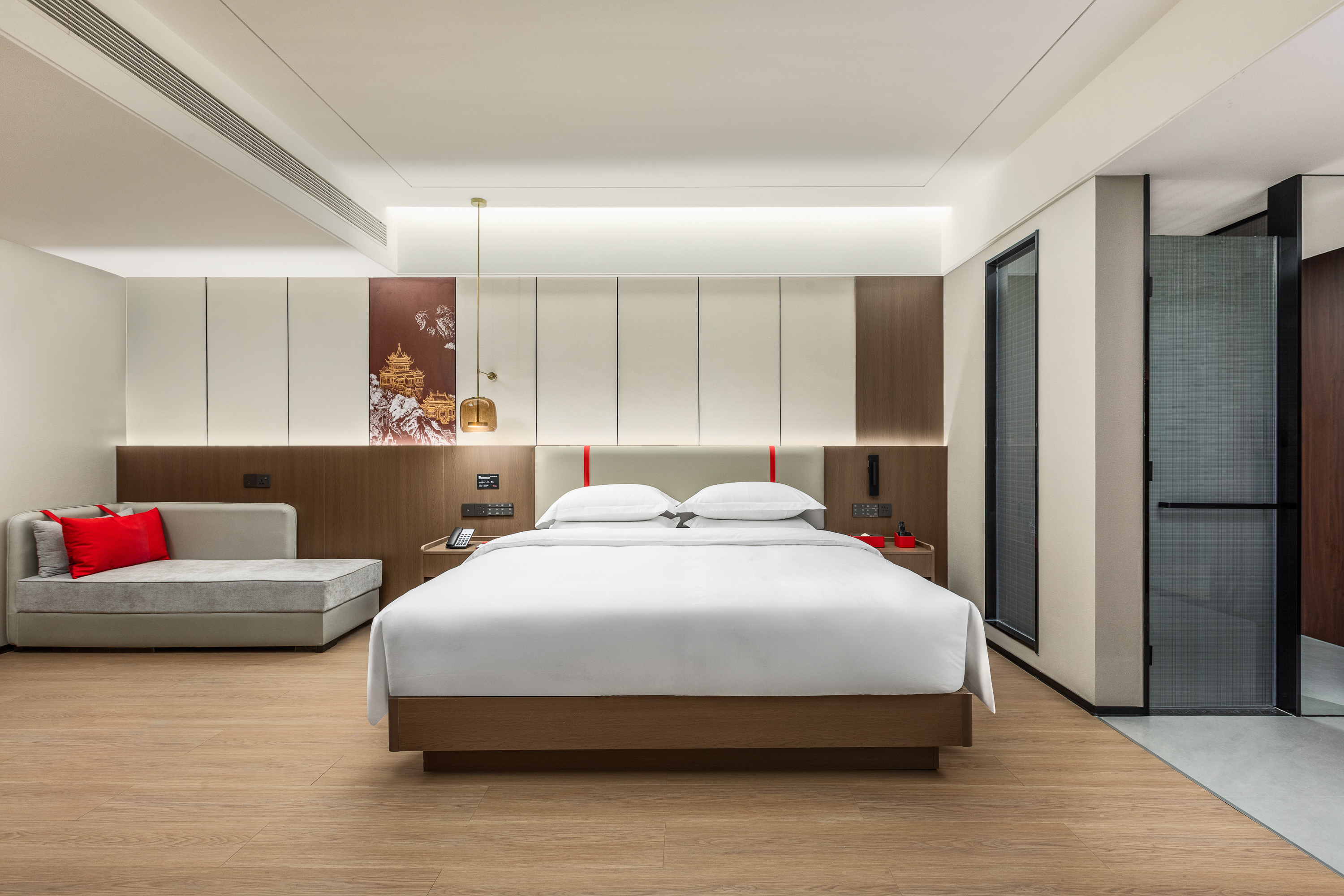 Guest room at the Ramada Encore by Wyndham Kunming South Station in Kunming, Other than US/Canada