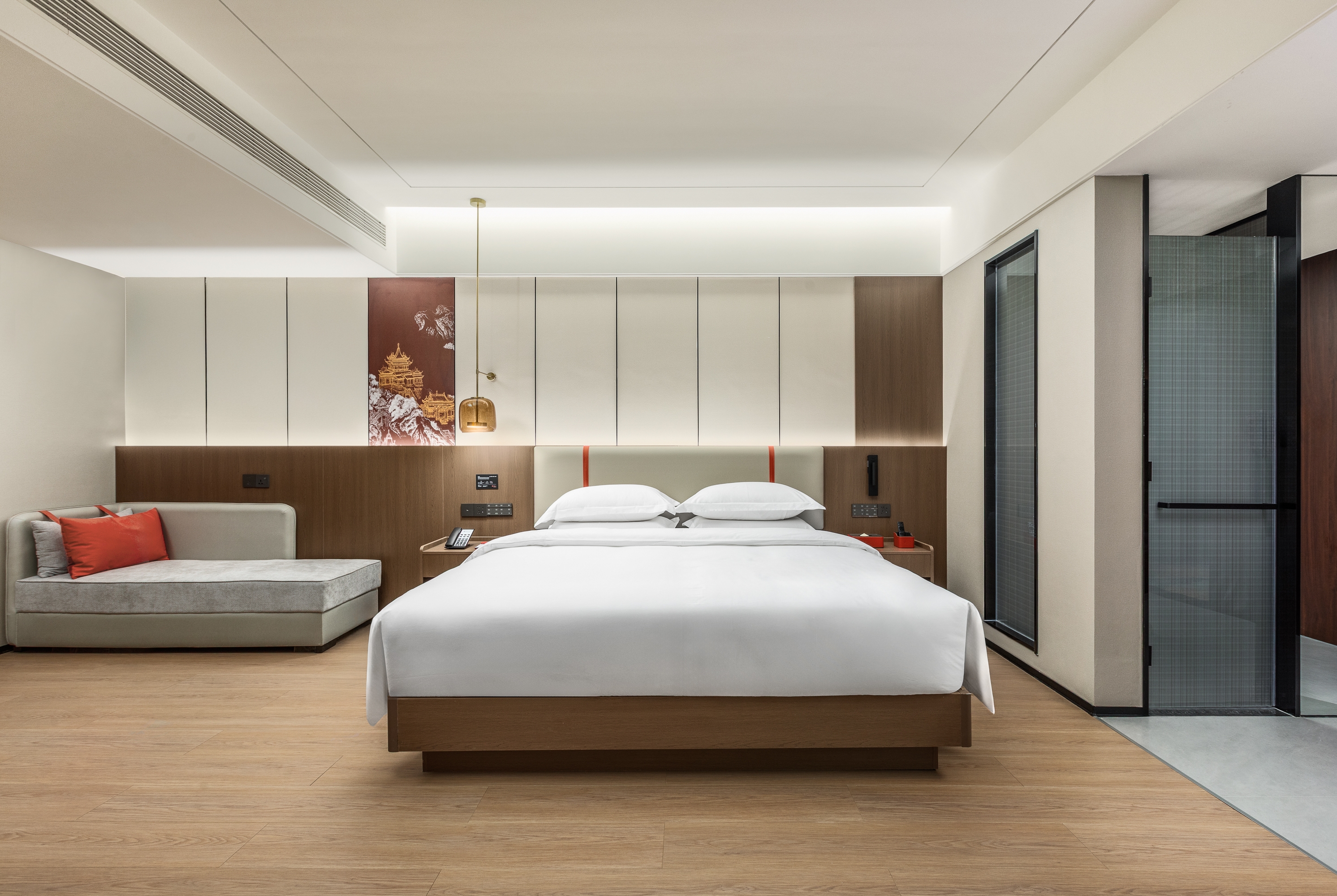 Guest room at the Ramada Encore by Wyndham Kunming South Station in Kunming, Other than US/Canada