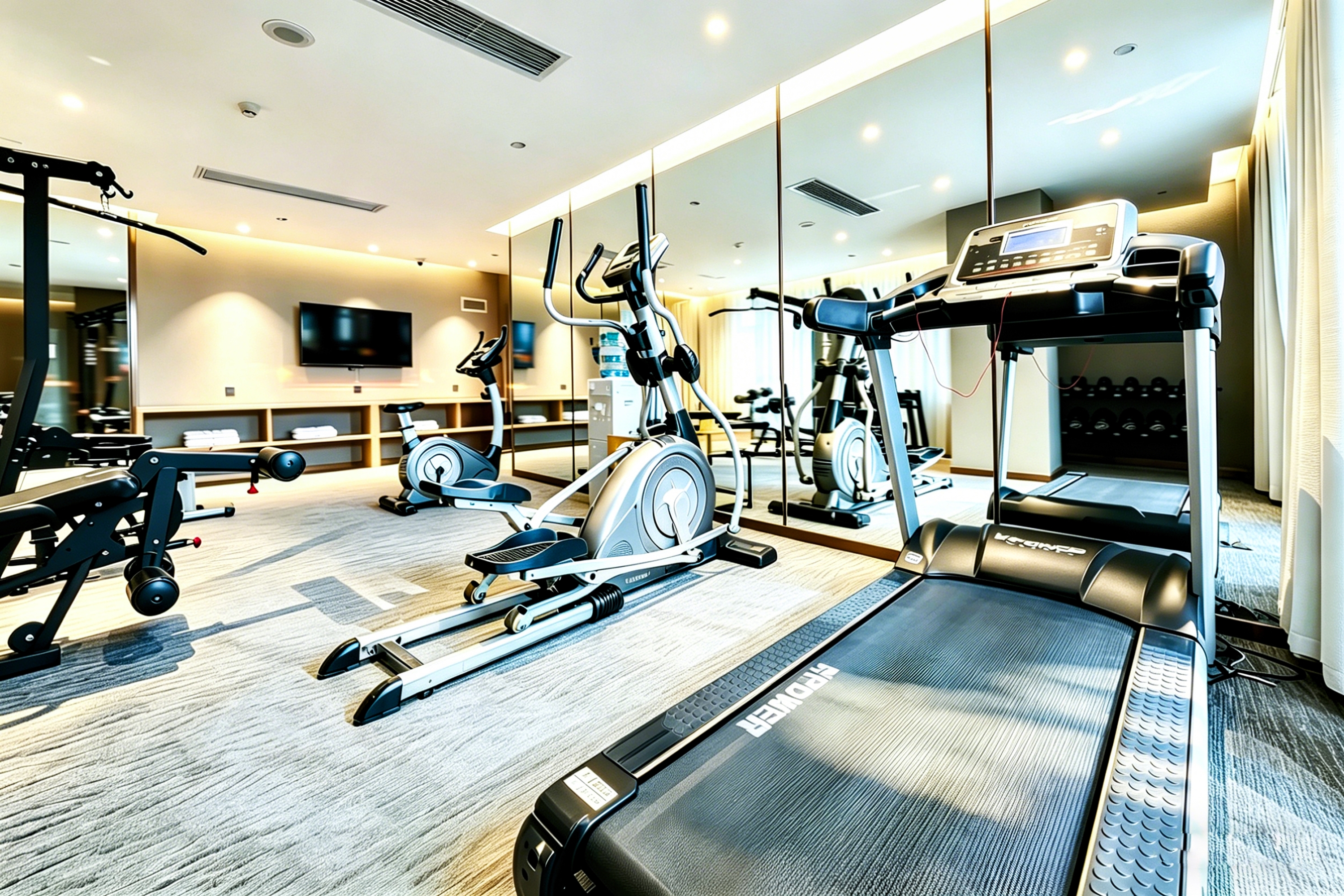 Fitness room at Ramada by Wyndham Leshan in Leshan, Other than US/Canada
