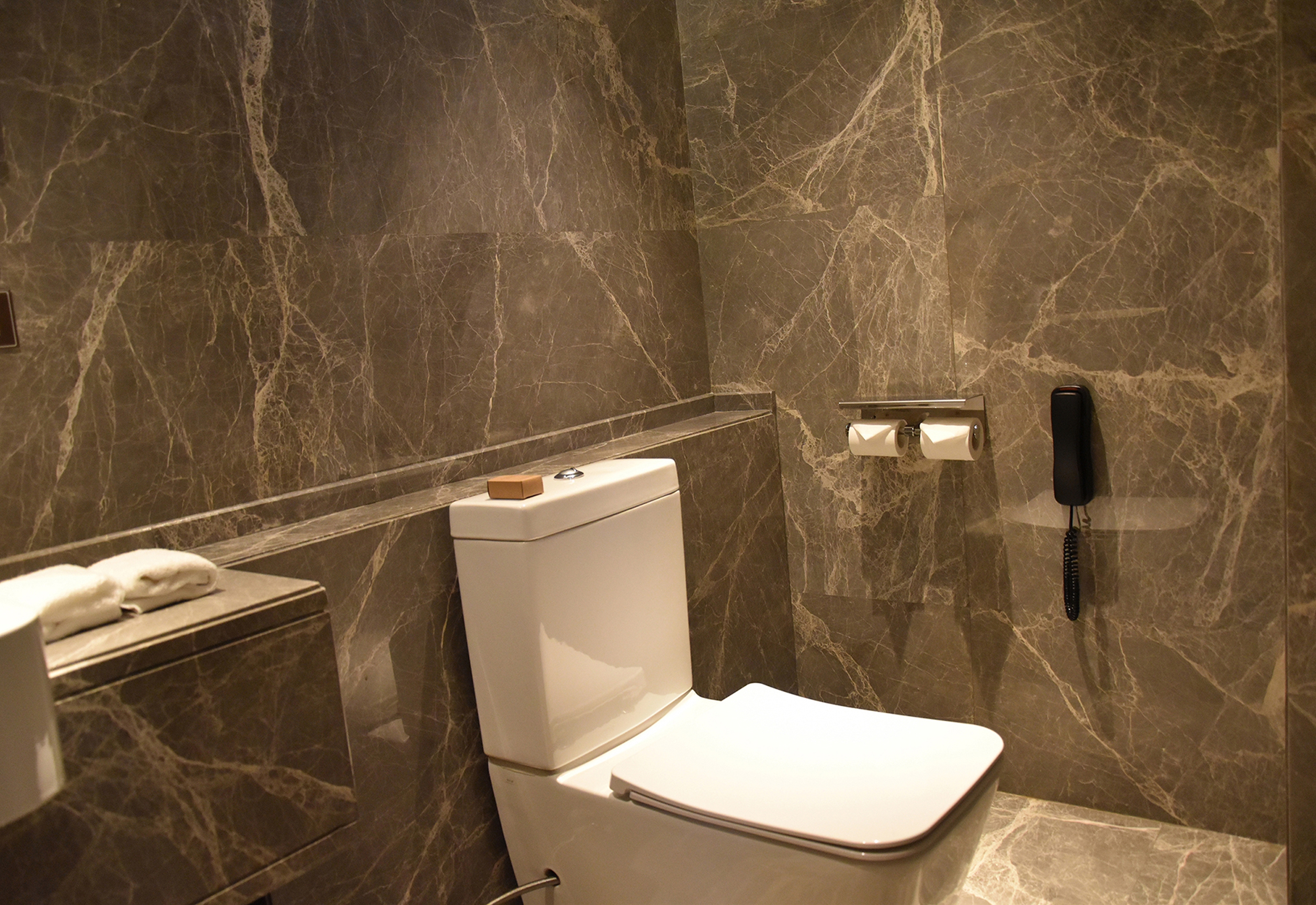 Guest room bath at the Ramada by Wyndham Leshan in Leshan, Other than US/Canada