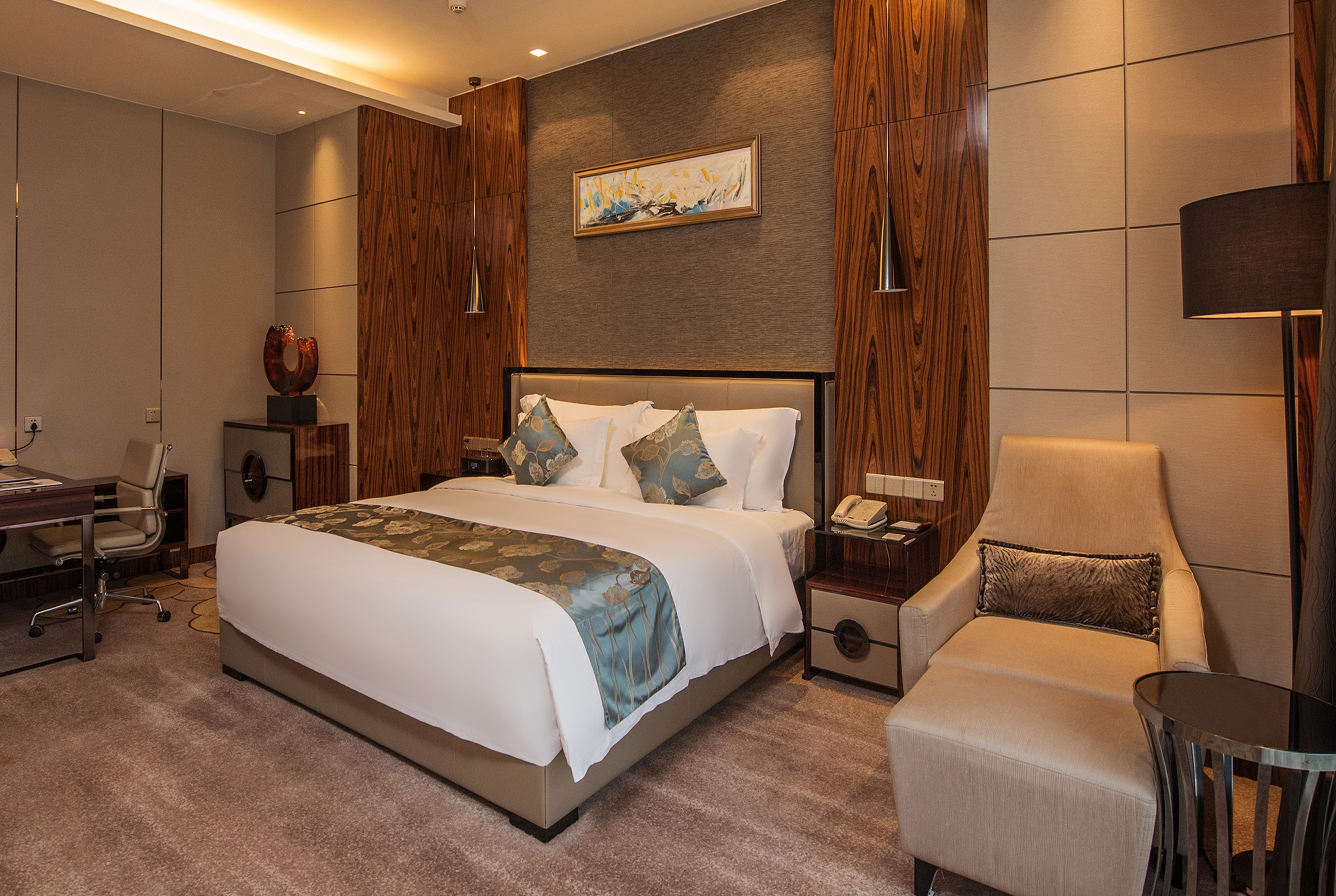 Guest room at the Ramada Plaza by Wyndham Liuzhou Liudong in Liuzhou, Other than US/Canada