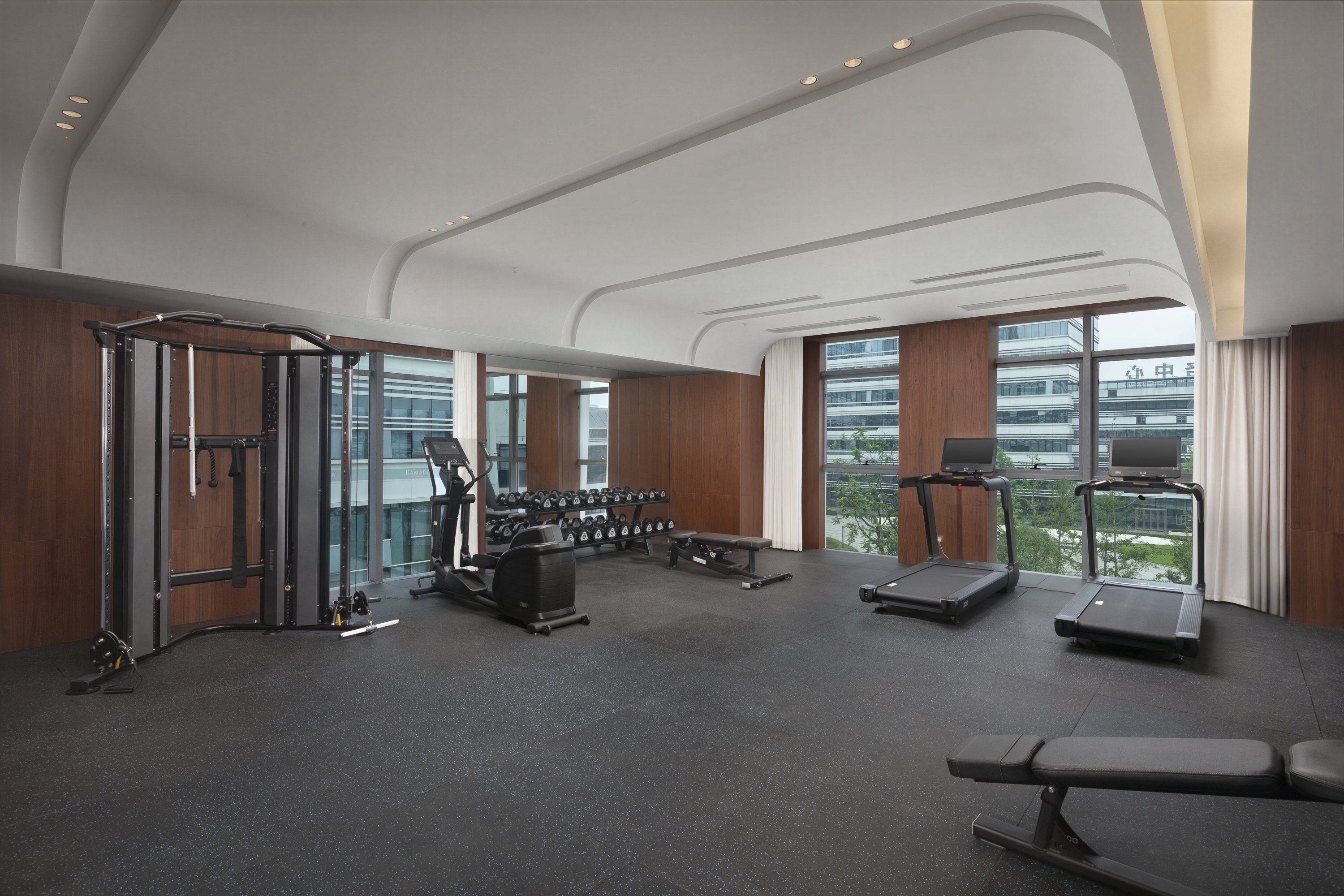 Fitness room at Ramada by Wyndham Luzhou Longmatan in Luzhou, Other than US/Canada