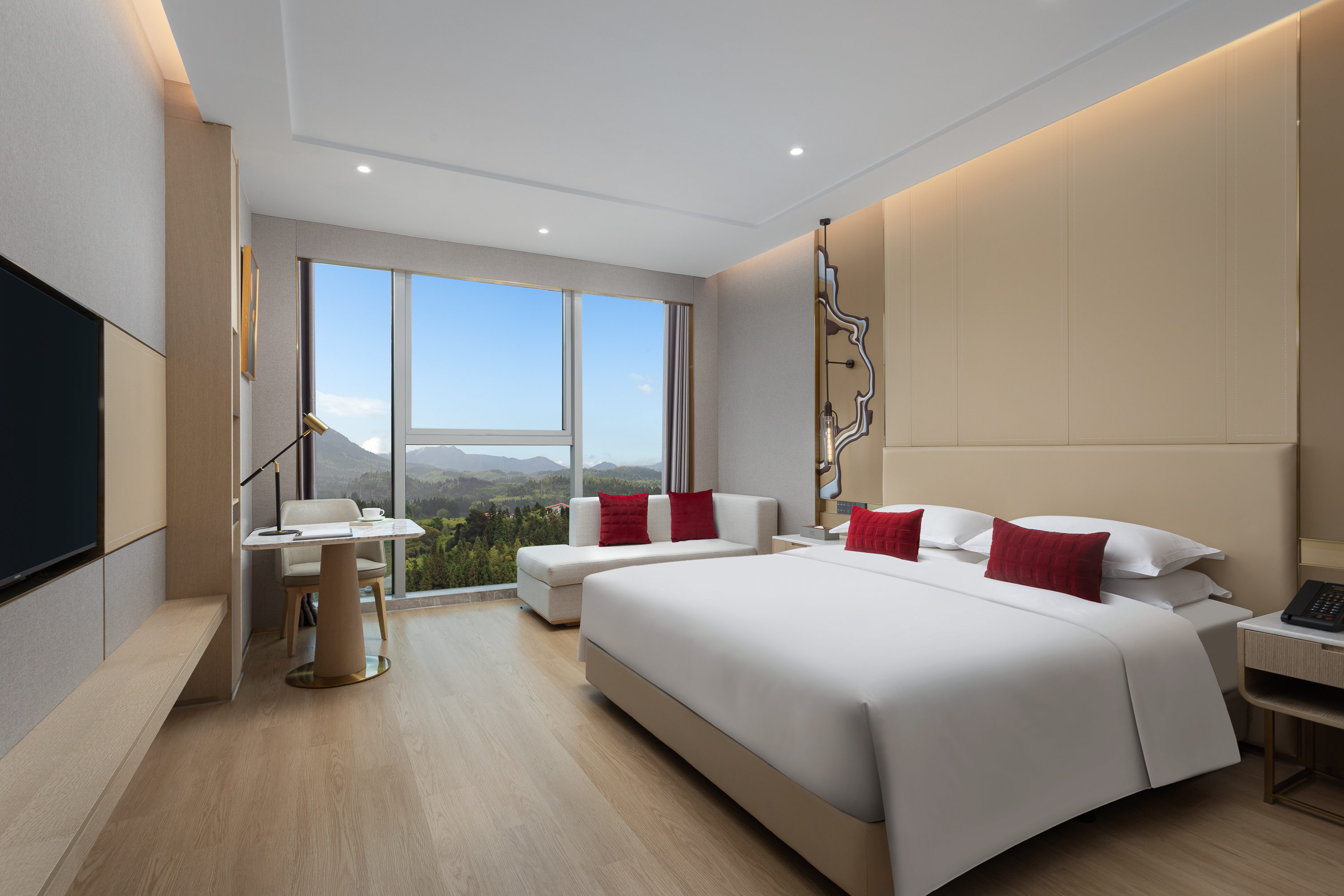 Guest room at the Ramada by Wyndham Zhouning in Ningde, Other than US/Canada